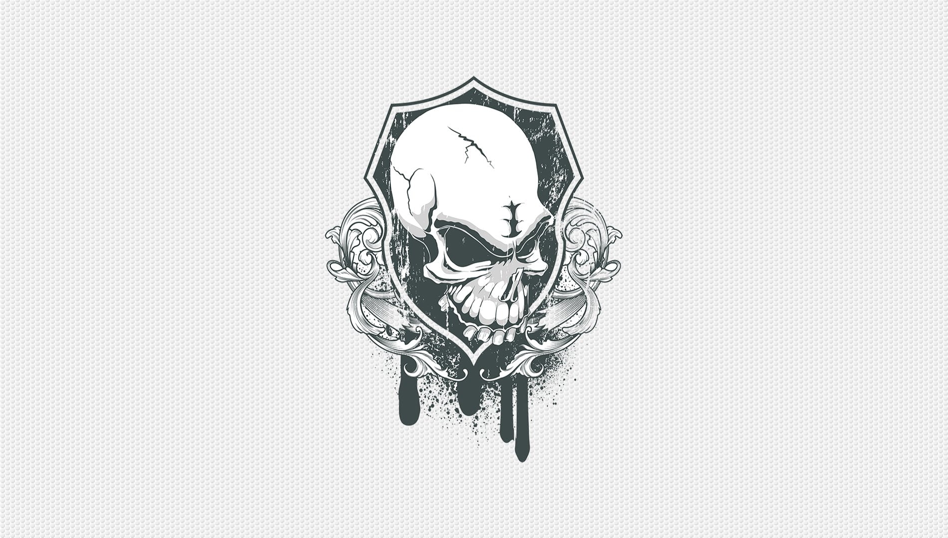 shield, ssm, skull, 720P, HD Wallpaper