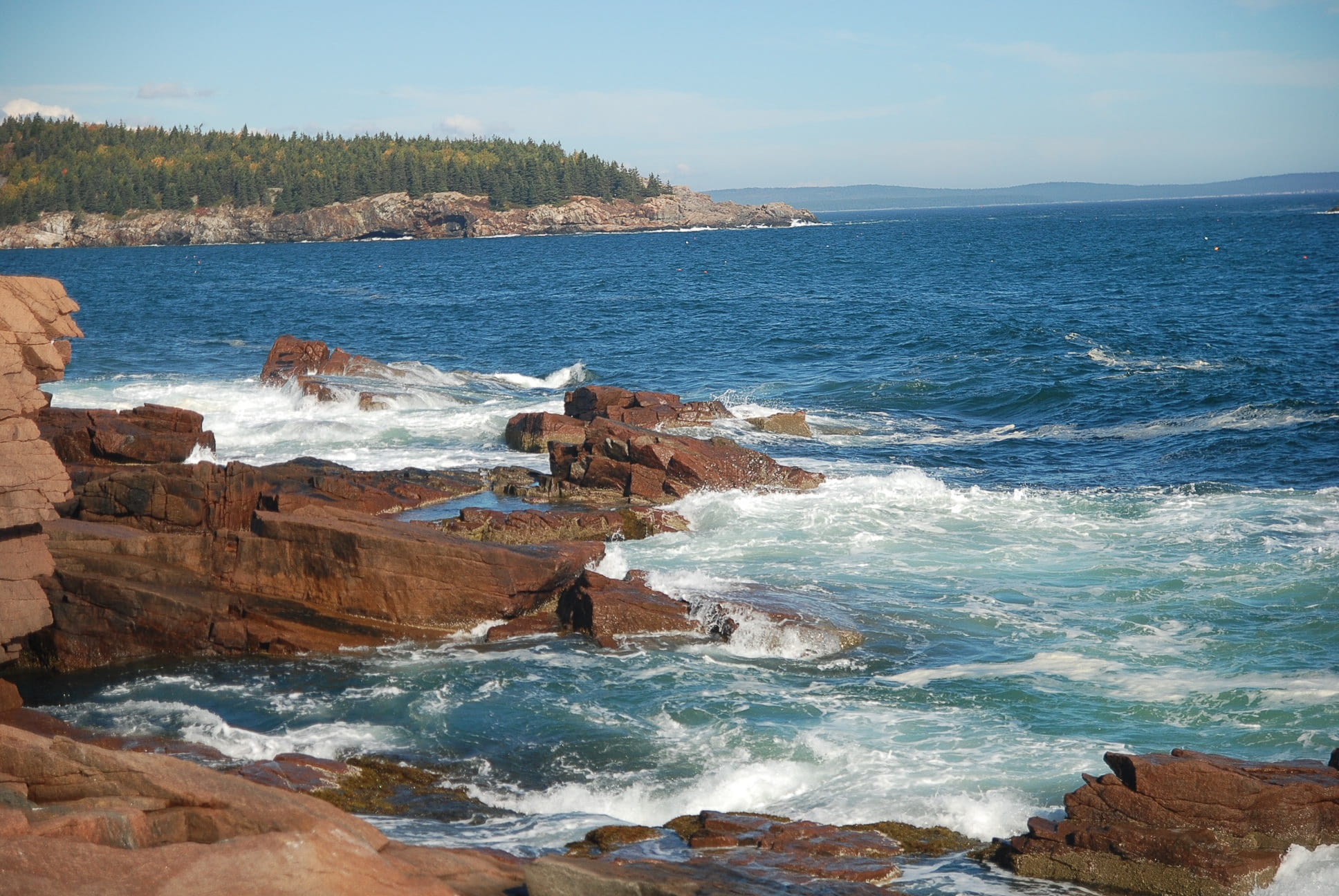 idyllic, sport, breaking, land, rocky coastline, Coastline, outdoors, aquatic sport, nature, Sea, national park, beach, no people, 1080P, motion, recreational, HD Wallpaper