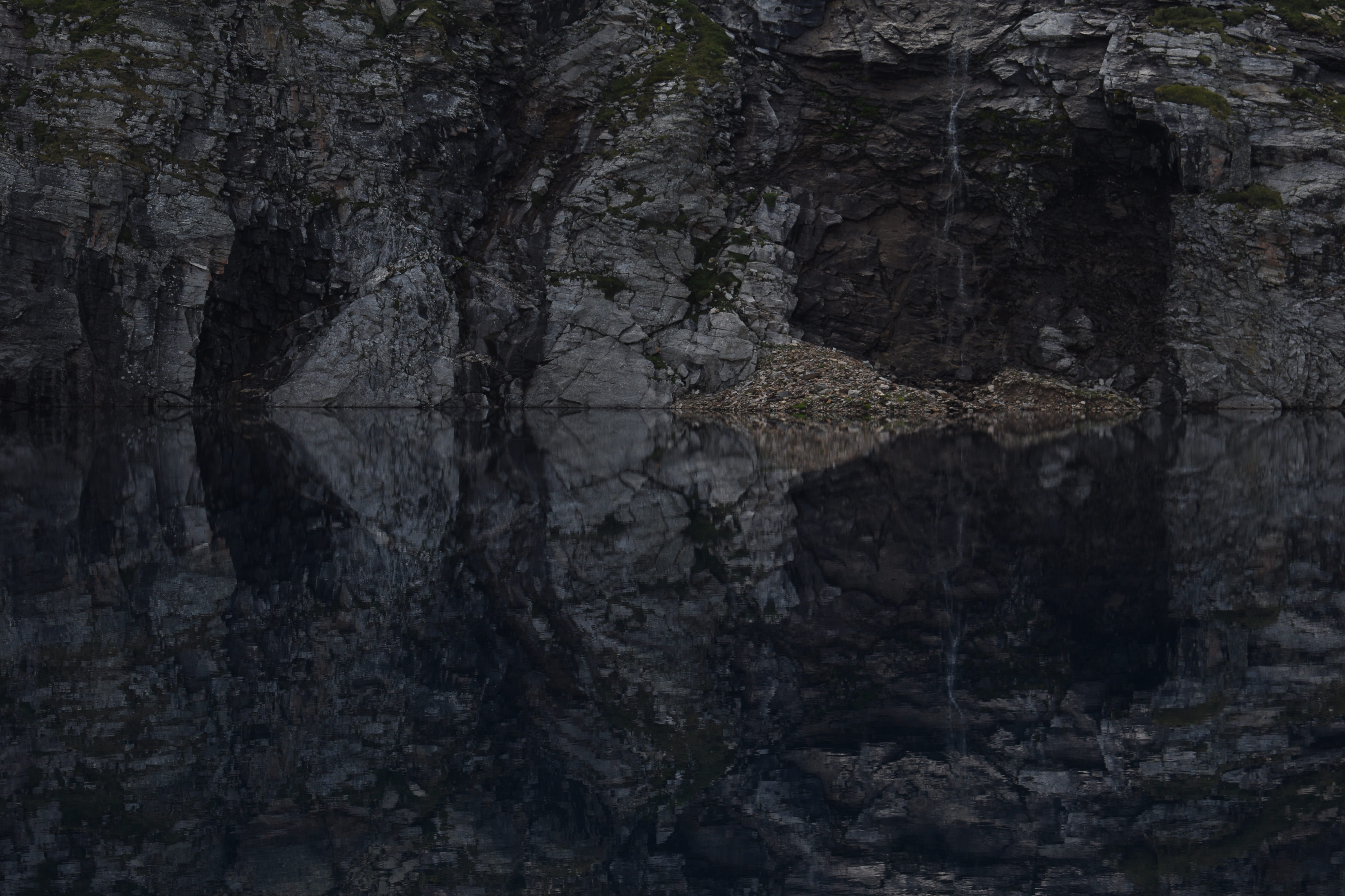 rough, 5K, black Color, brown, forest, nature, rock, old, abstract, tree, rock - Object, dark, reflection, gray, close-up, cracked, stone Material, wall - Building Feature, HD Wallpaper