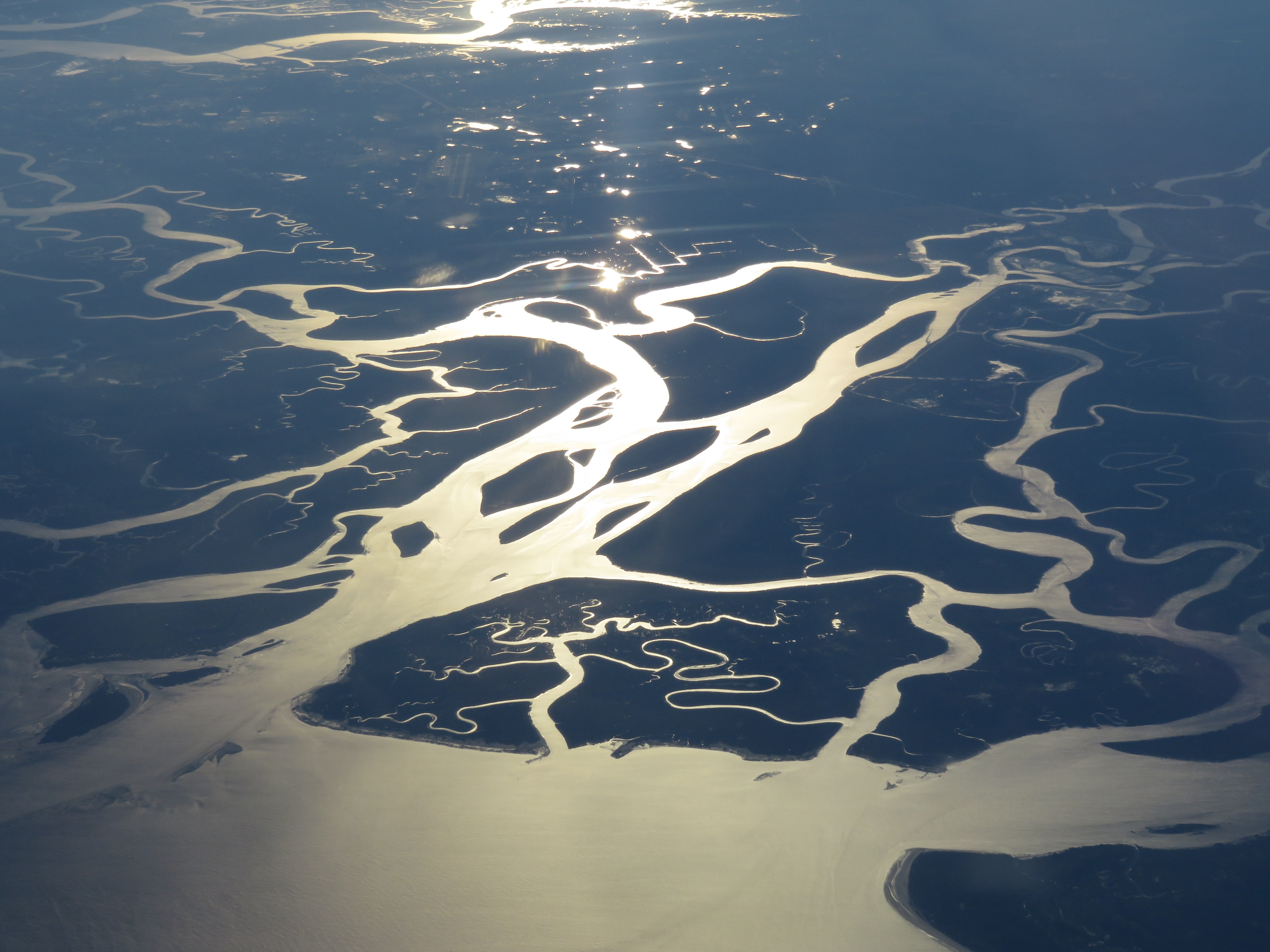 wetland, tranquility, sea, non-urban scene, landscape, beauty in nature, river delta, everglades, day, nature, environment, mountain, land, swamp, no people, HD Wallpaper