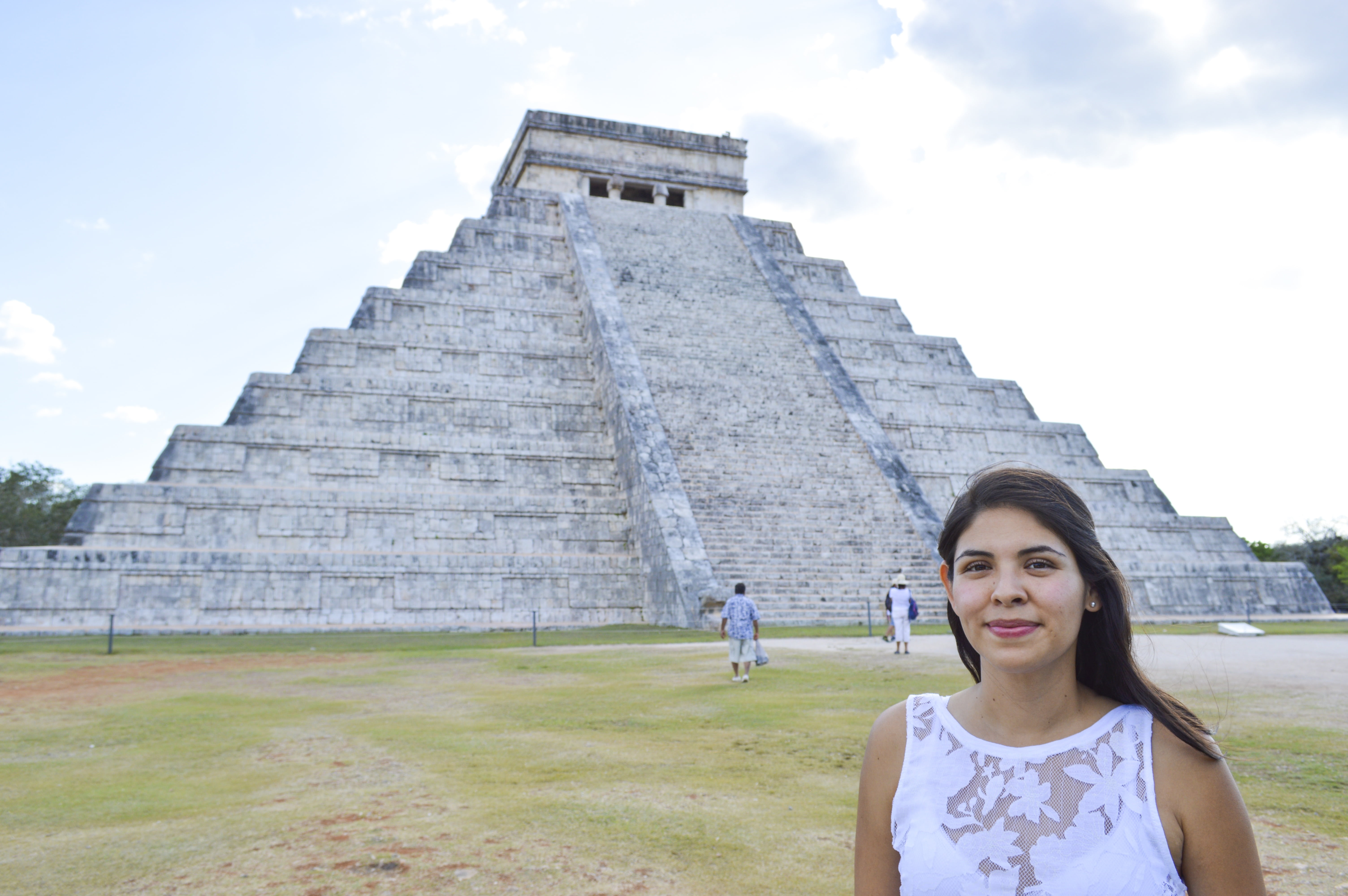 ancient civilization, uxmal, sky, holiday, travel, building exterior, 5K, adventure, history, women, sunset, nature, cancun, memories, mexico, paradise, HD Wallpaper
