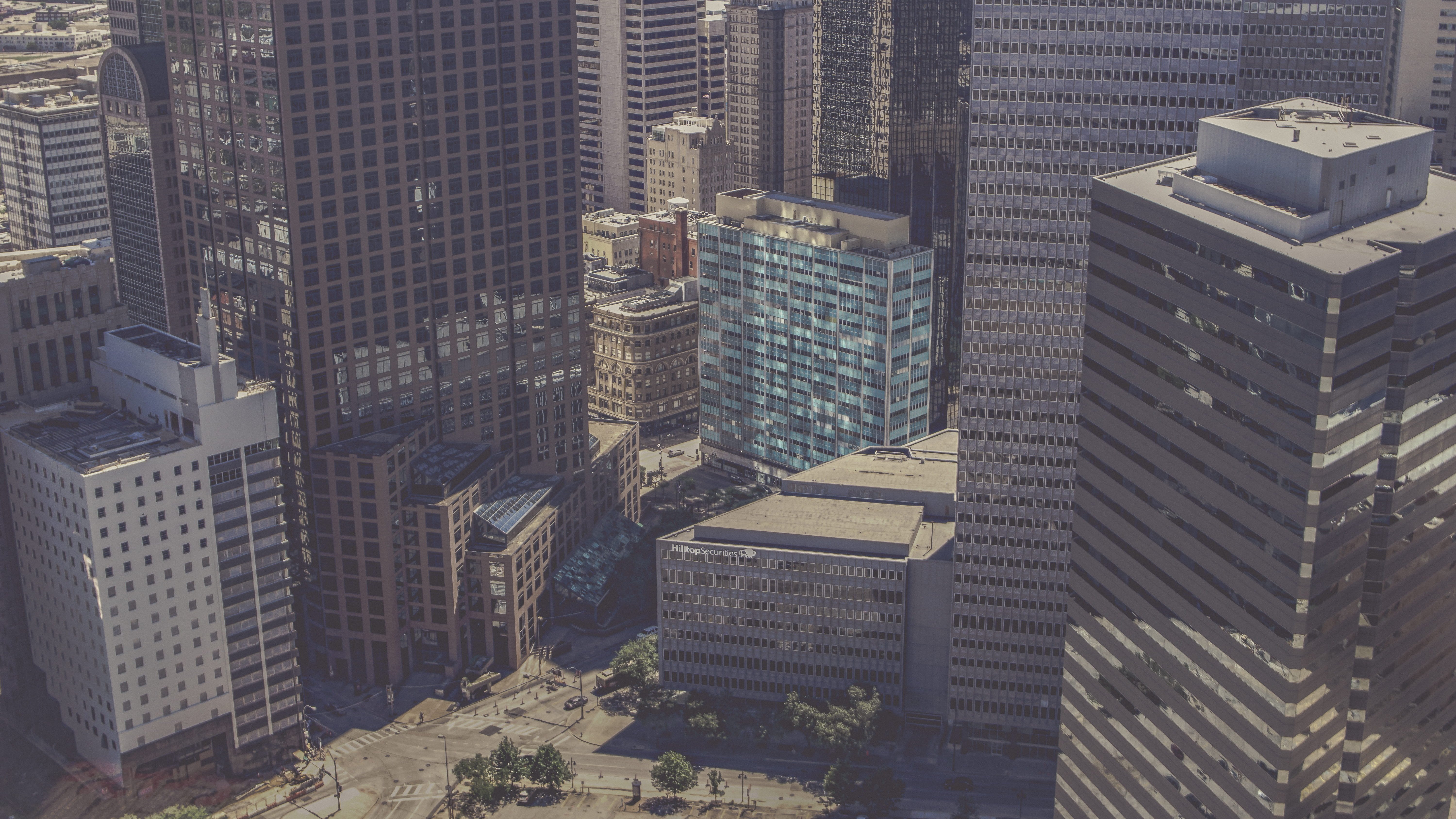 uSA, s, famous Place, tower, downtown, new York City, travel Destinations, 5K, day, high Angle View, financial District, tall - High, sky, birds eye, building Exterior, HD Wallpaper