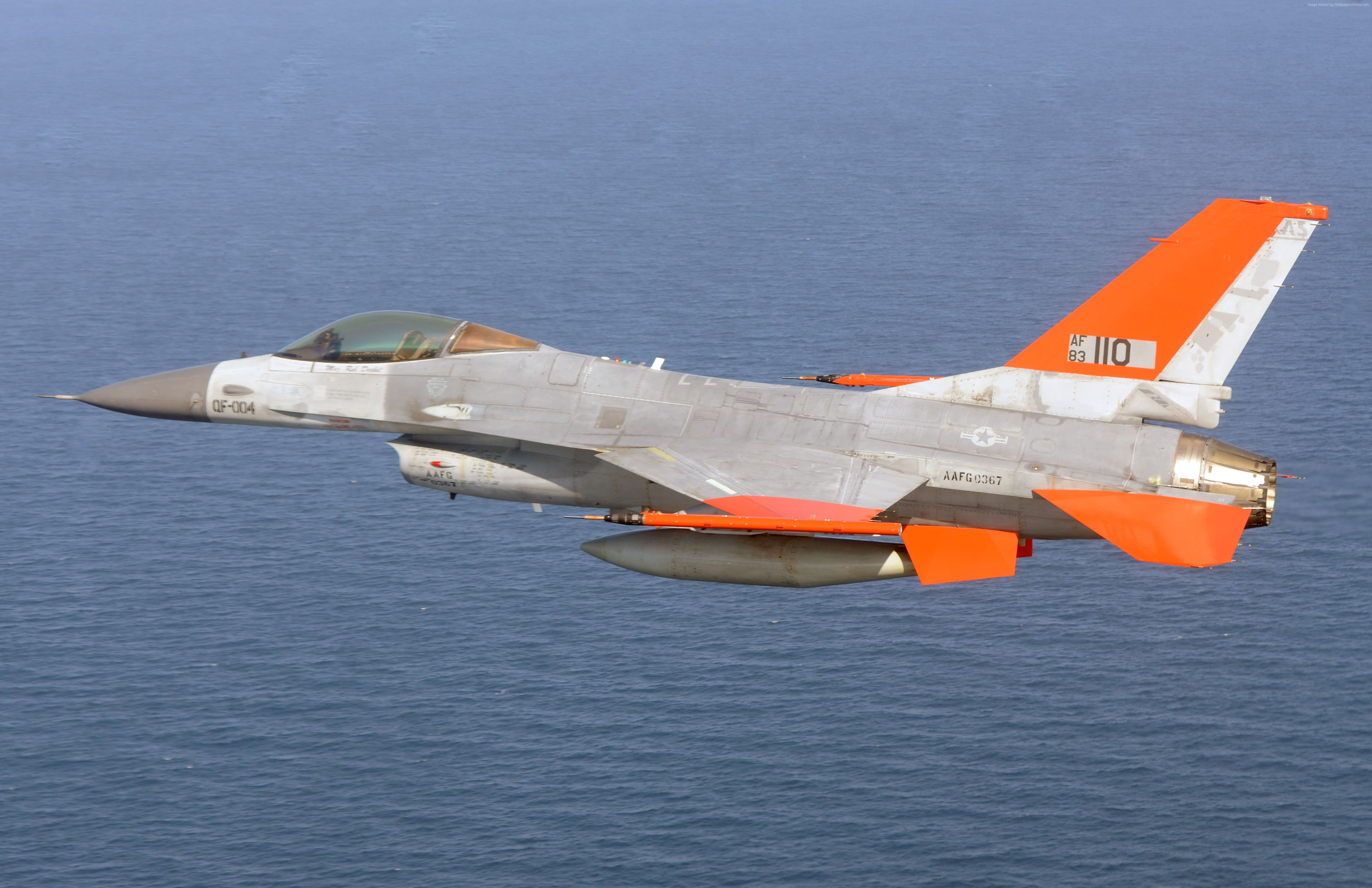 air force, 4K, Boeing QF-16, USA, fighter aircraft, USA army, HD Wallpaper