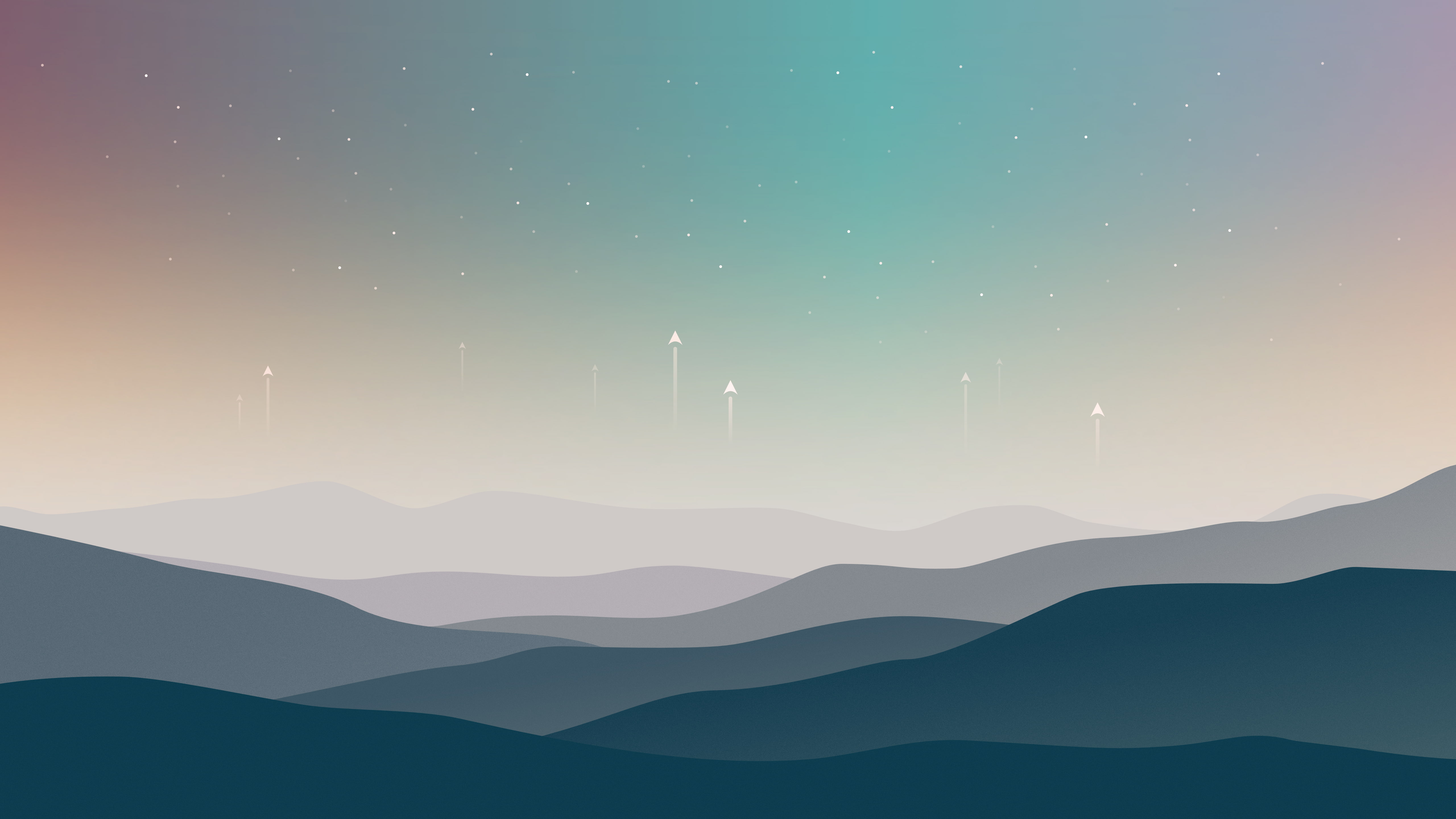 Cold, 5K, Minimal, 5K, Stars, Landscape, HD Wallpaper
