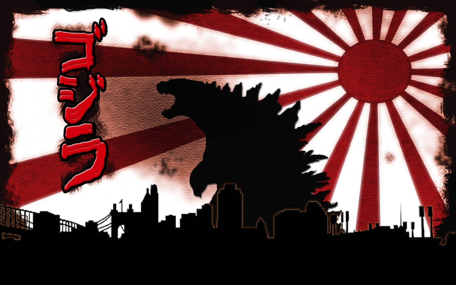 building, 1080P, godzilla kaiju, building exterior, representation, built structure, nature, silhouette, art and craft, architecture, animal representation, HD Wallpaper