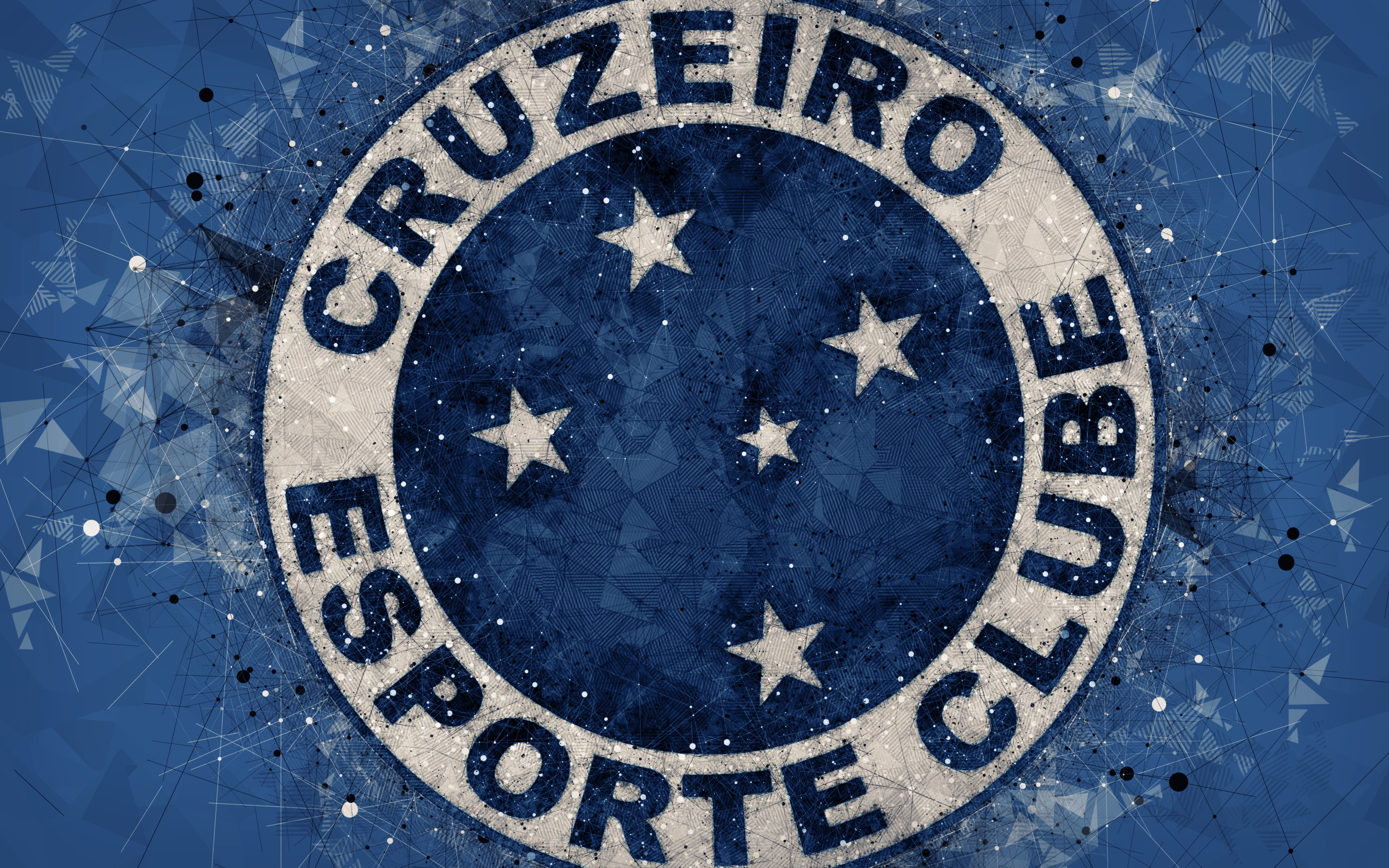 Logo, Emblem, Cruzeiro Esporte Clube, 4K, Soccer, HD Wallpaper