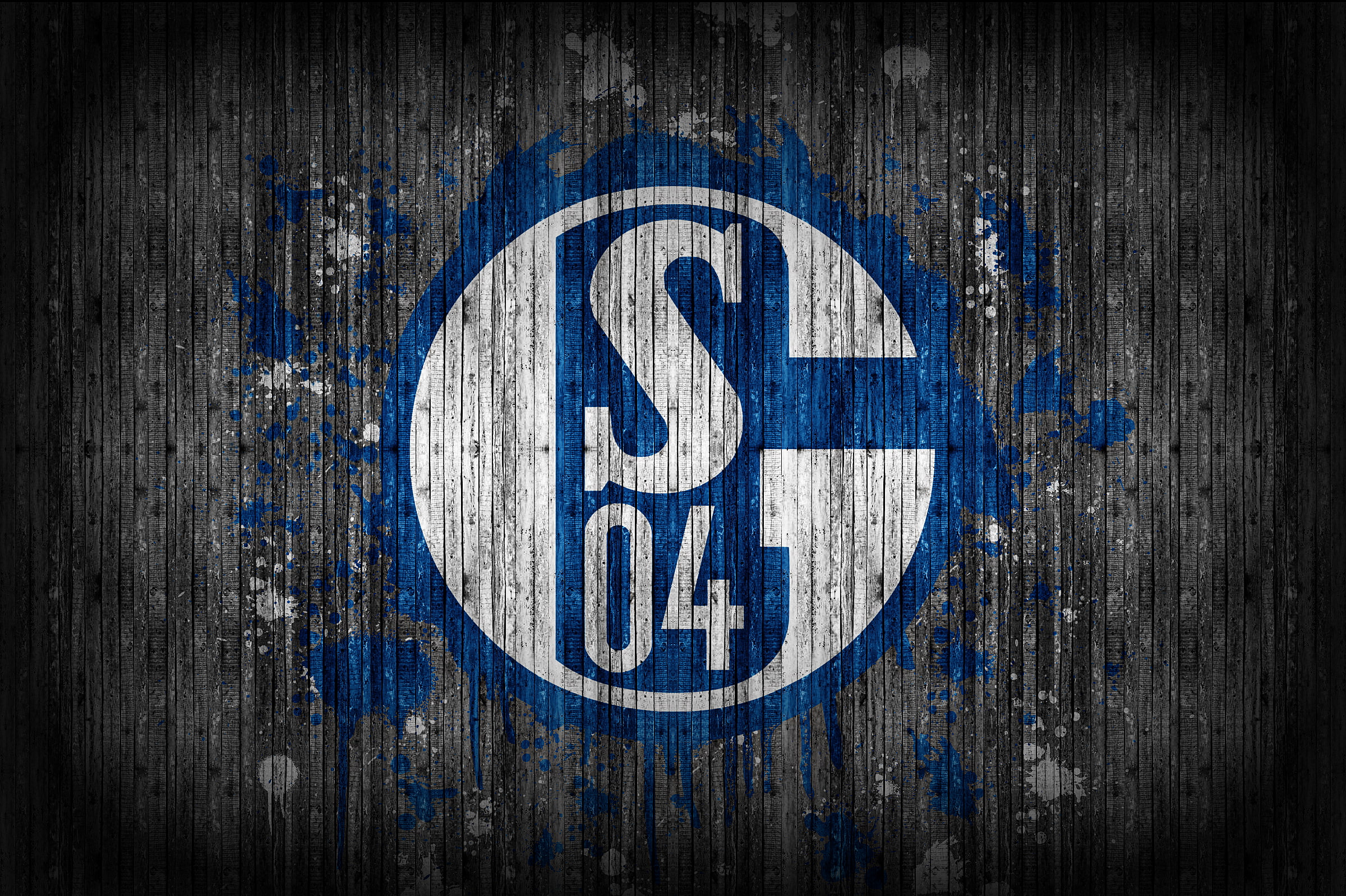 1080P, Soccer, FC Schalke 04, Logo, HD Wallpaper