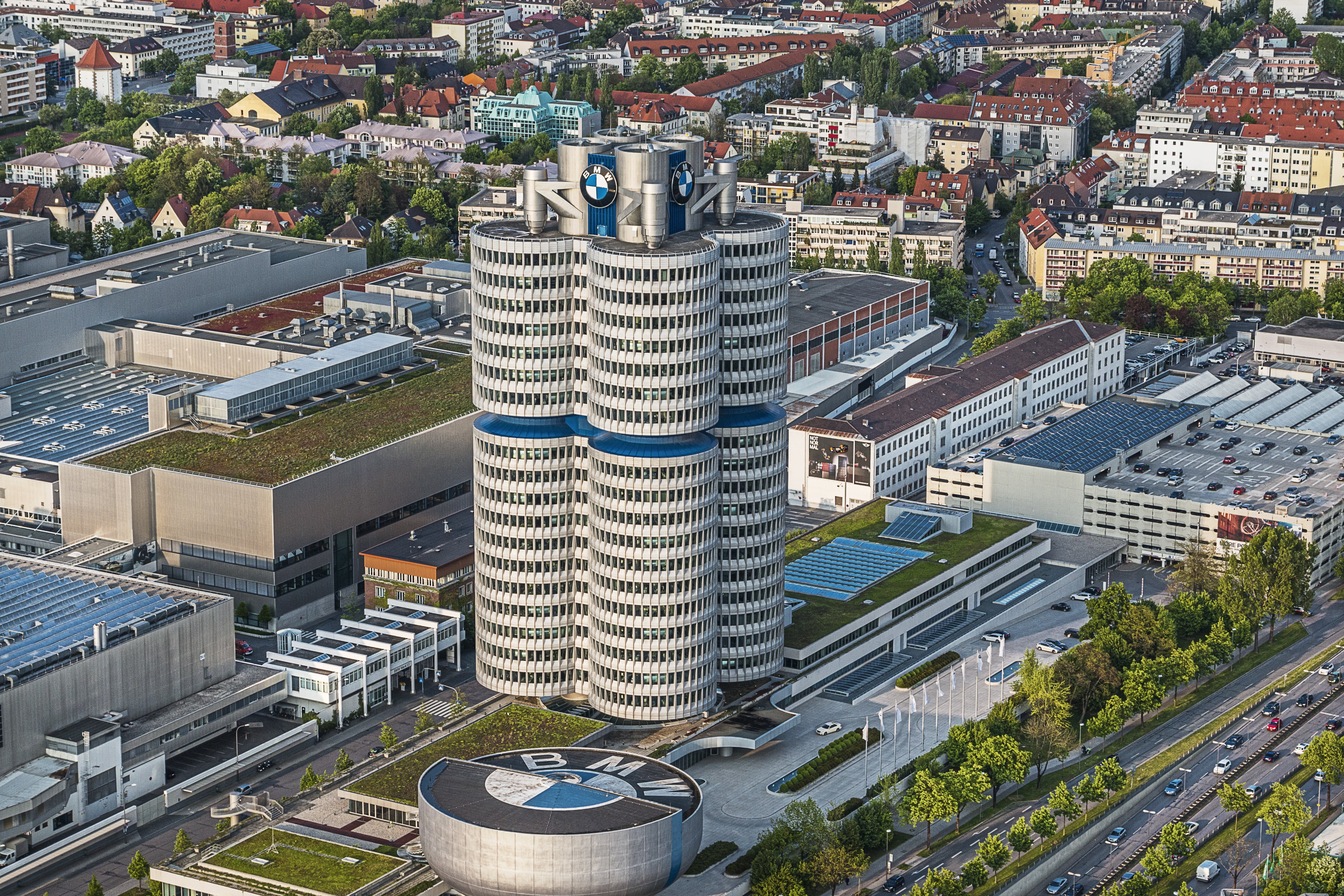 outdoors, transportation, city, tall - high, street, bmw tower, bmw welt, residential district, tree, nature, munich, building, plant, architecture, building exterior, HD Wallpaper