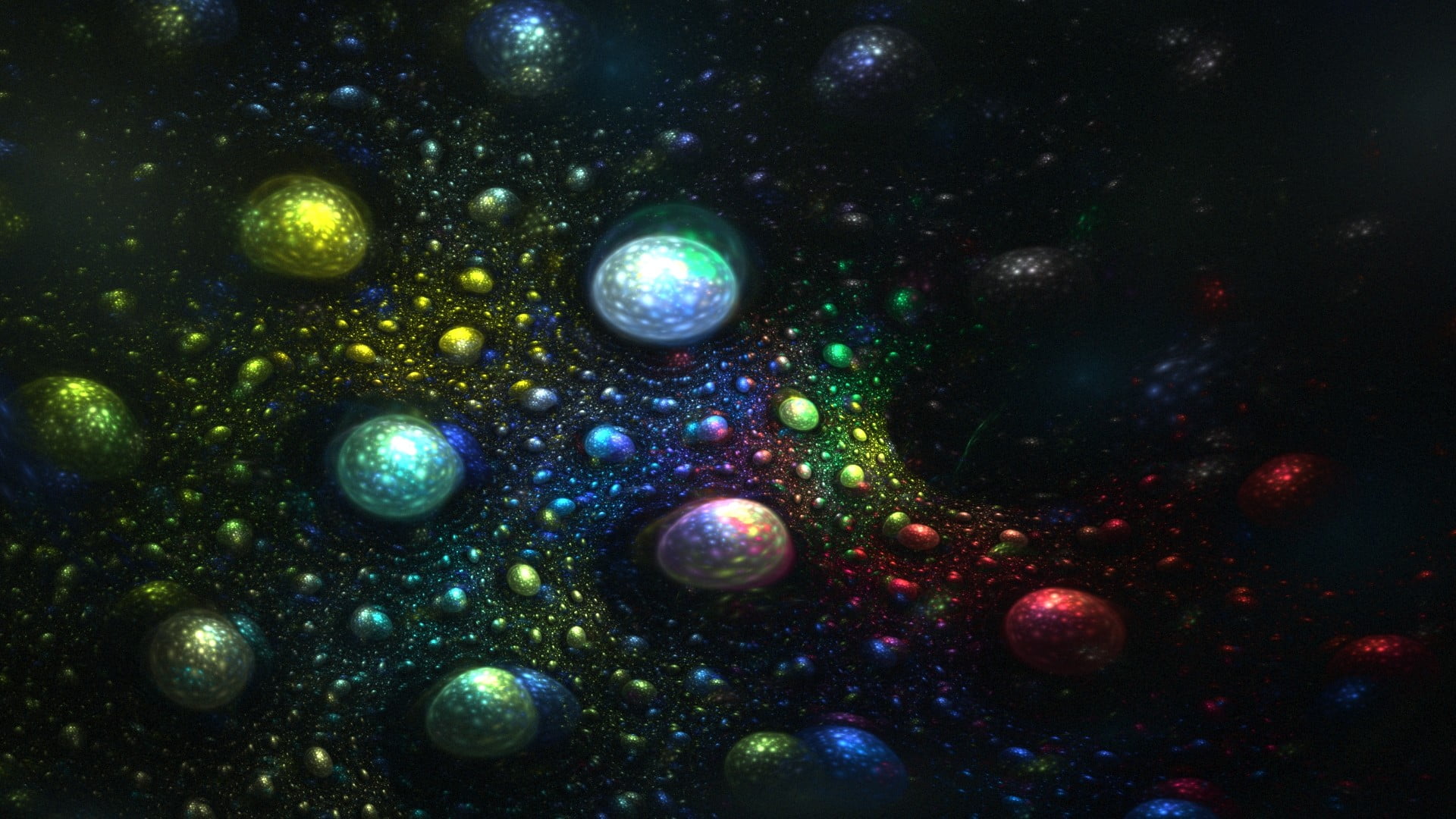 backgrounds, full frame, purple, pattern, painting, abundance, nature, multi colored, 1080P, sphere, shiny, variation, night, bubble, close-up, black, HD Wallpaper
