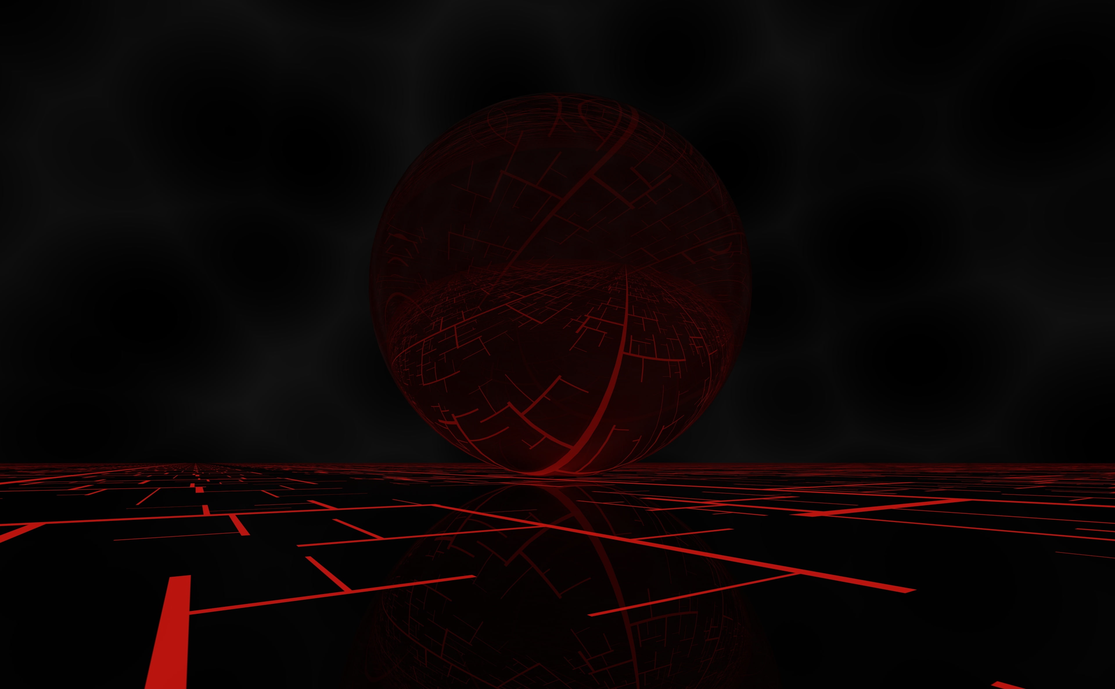 indoors, black, arts culture and entertainment, compositing, red, space, design, cgi, blender, finance, illuminated, night, sphere, shape, geometric shape, HD Wallpaper