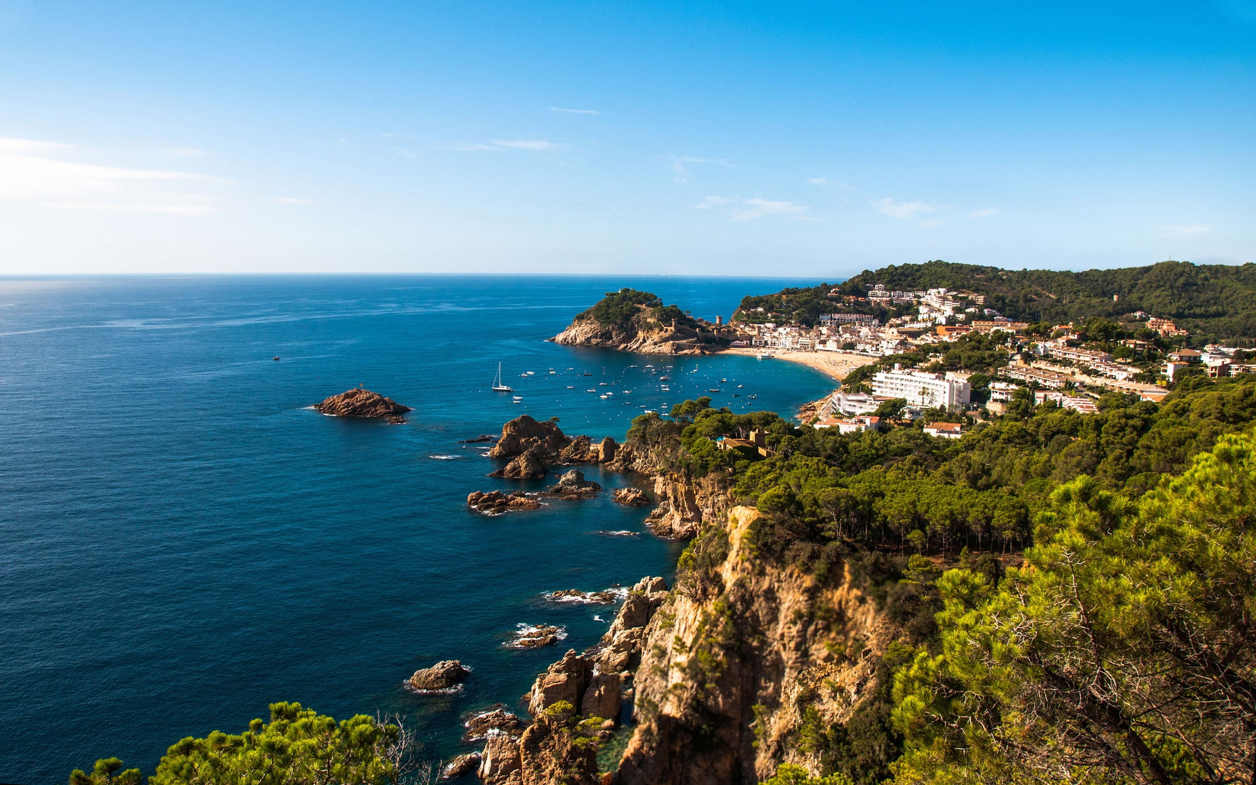de, tossa, spain, brava, costa, mar, 2K, hd, HD Wallpaper