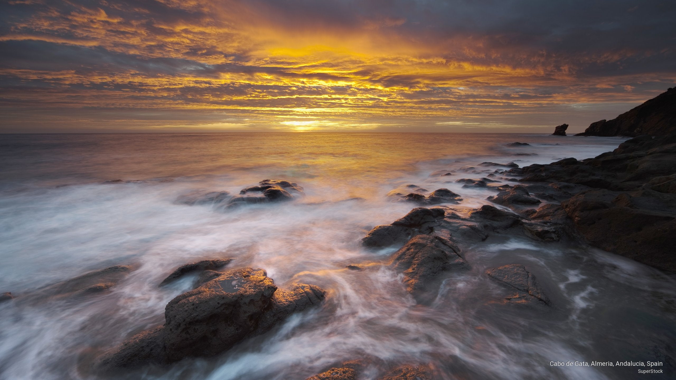 de, cabo, 2K, gata, spain, Beaches, andalucia, almeria, HD Wallpaper