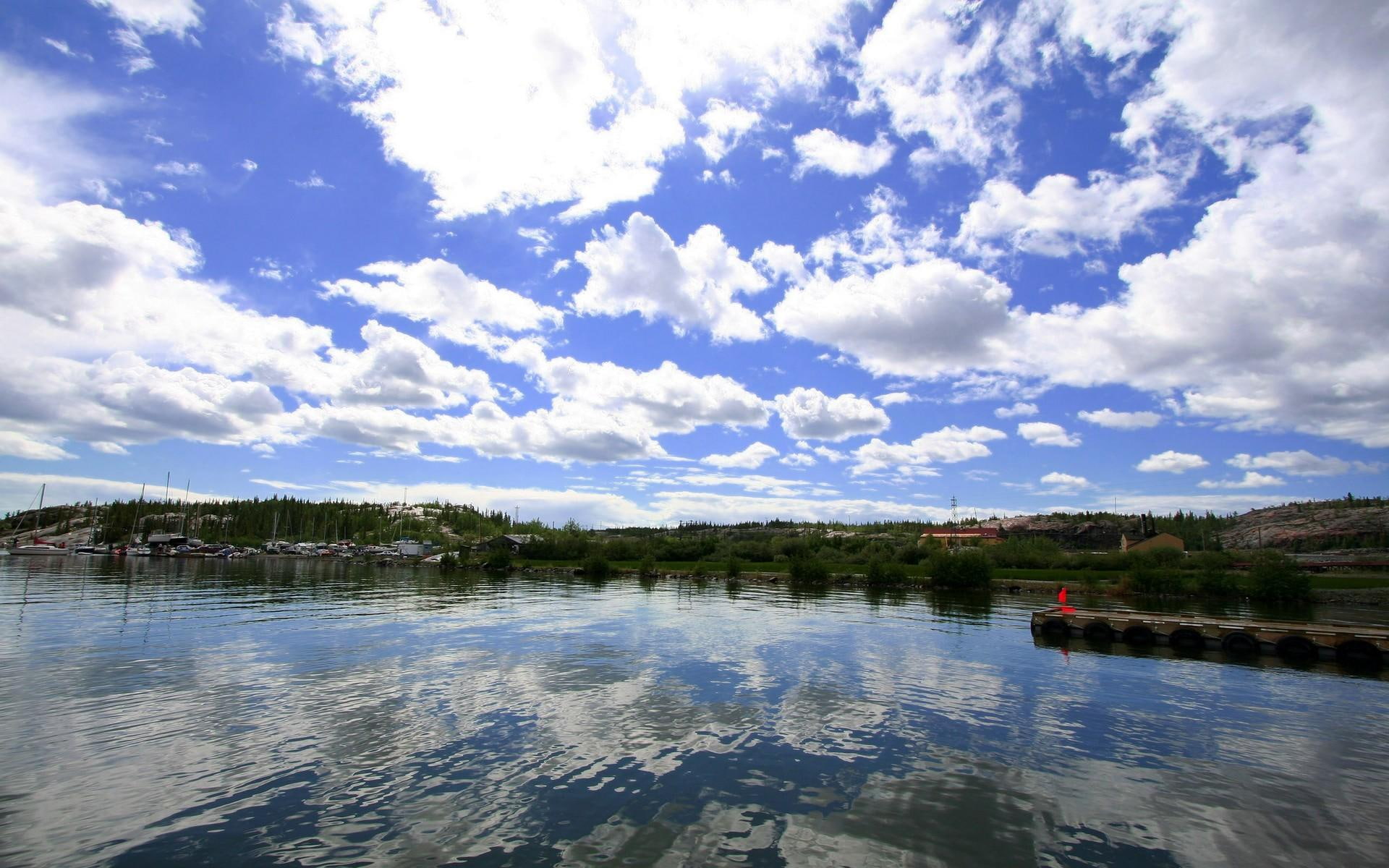 bulgaria, river, 3d and abstract, amazing, clouds, beautiful, danube, blue, 1080P, HD Wallpaper