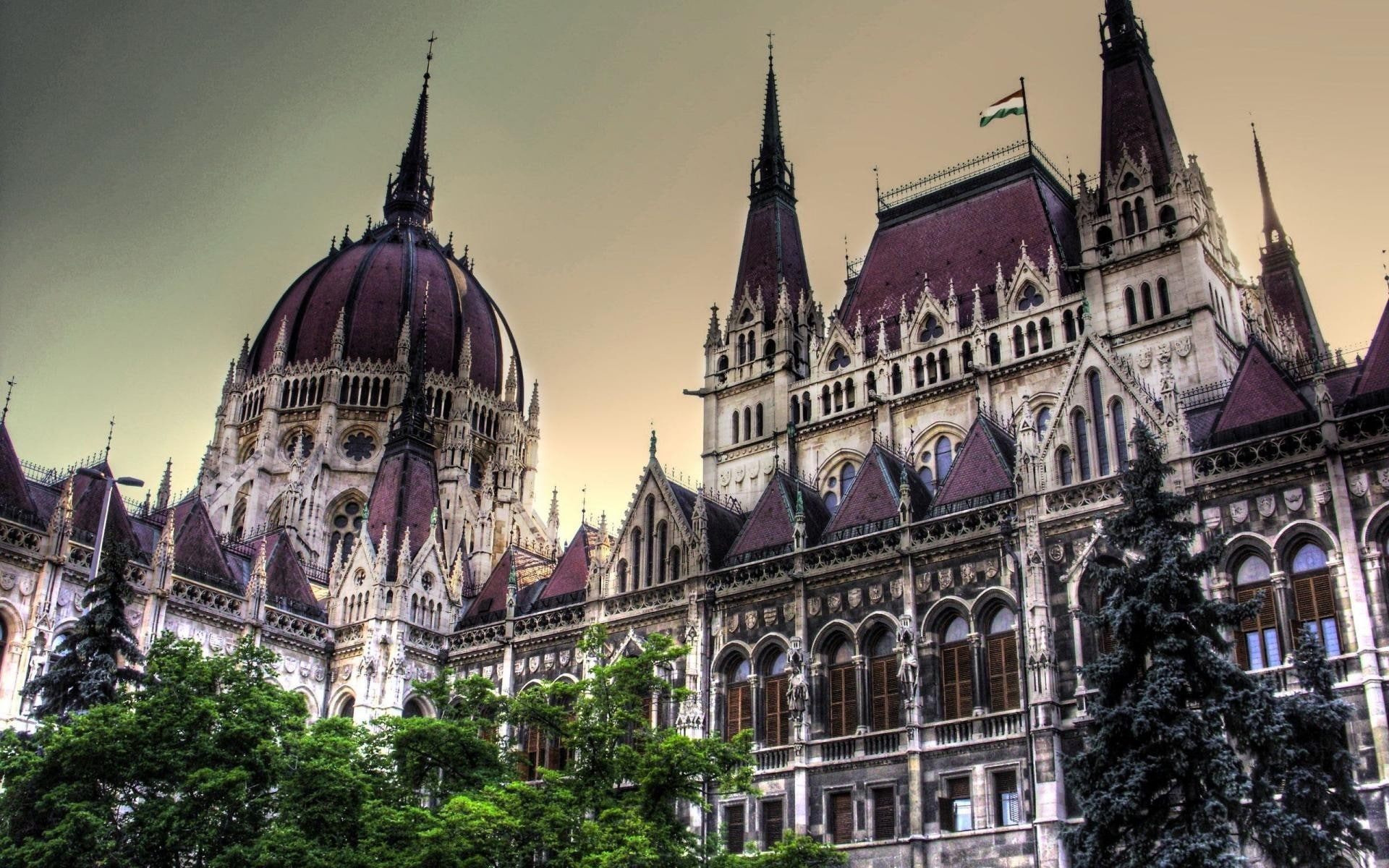 Hungary, Budapest, Hungarian Parliament Building, architecture, 1080P, HD Wallpaper