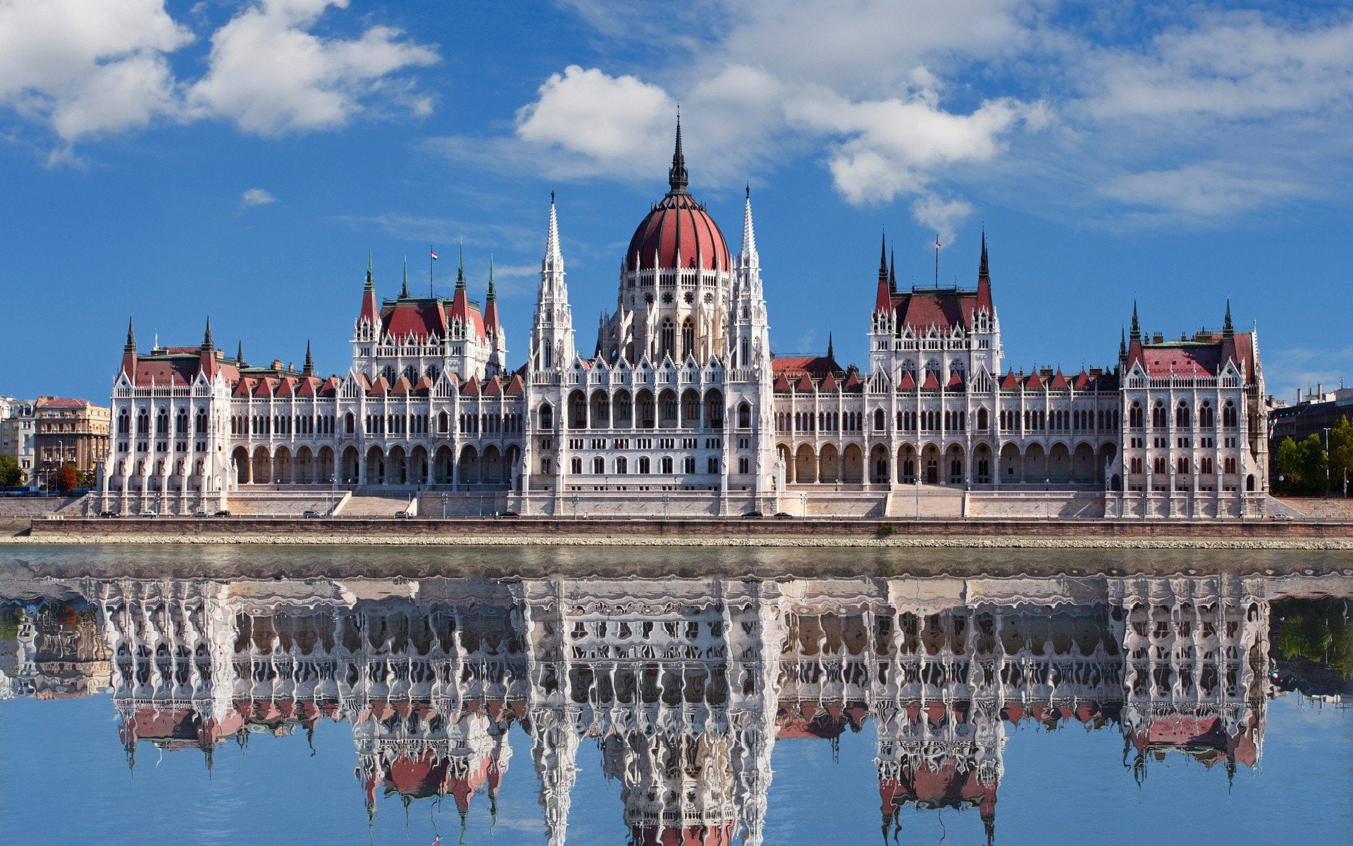 Hungarian Parliament Building, 1080P, Budapest, Hungary, HD Wallpaper