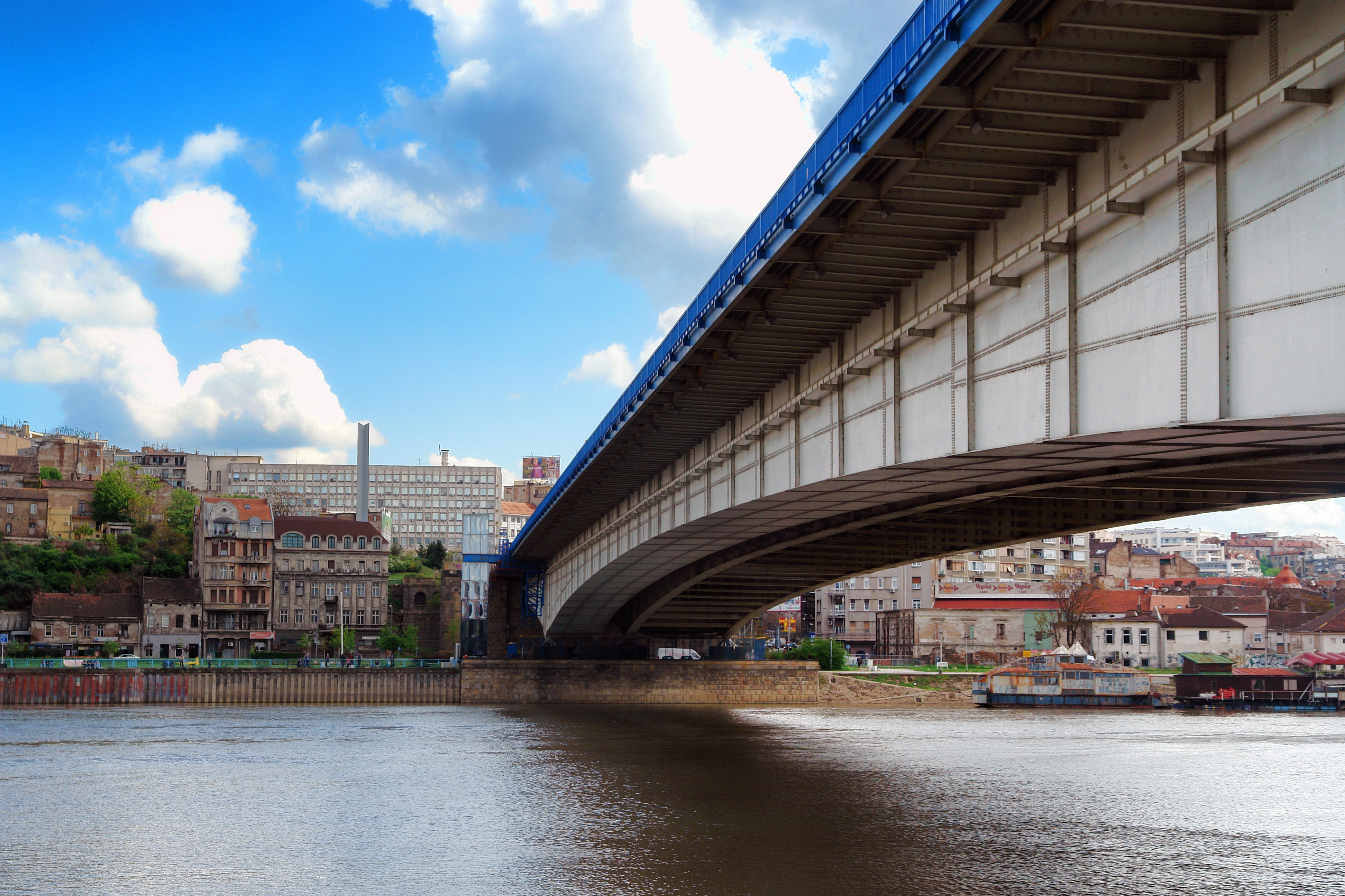 travel, arch, 4K, building exterior, structure, europe, photo, concrete, day, architectural, transportation, built structure, Serbia, Beograd, sava, building, HD Wallpaper