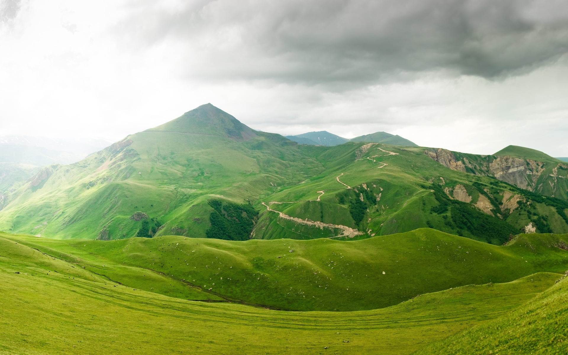 non-Urban Scene, monti Sibillini, scenics - nature, norcia, mountain Peak, agriculture, farm, meadow, relief, castelluccio, mountains, mountain, rolling landscape, HD Wallpaper