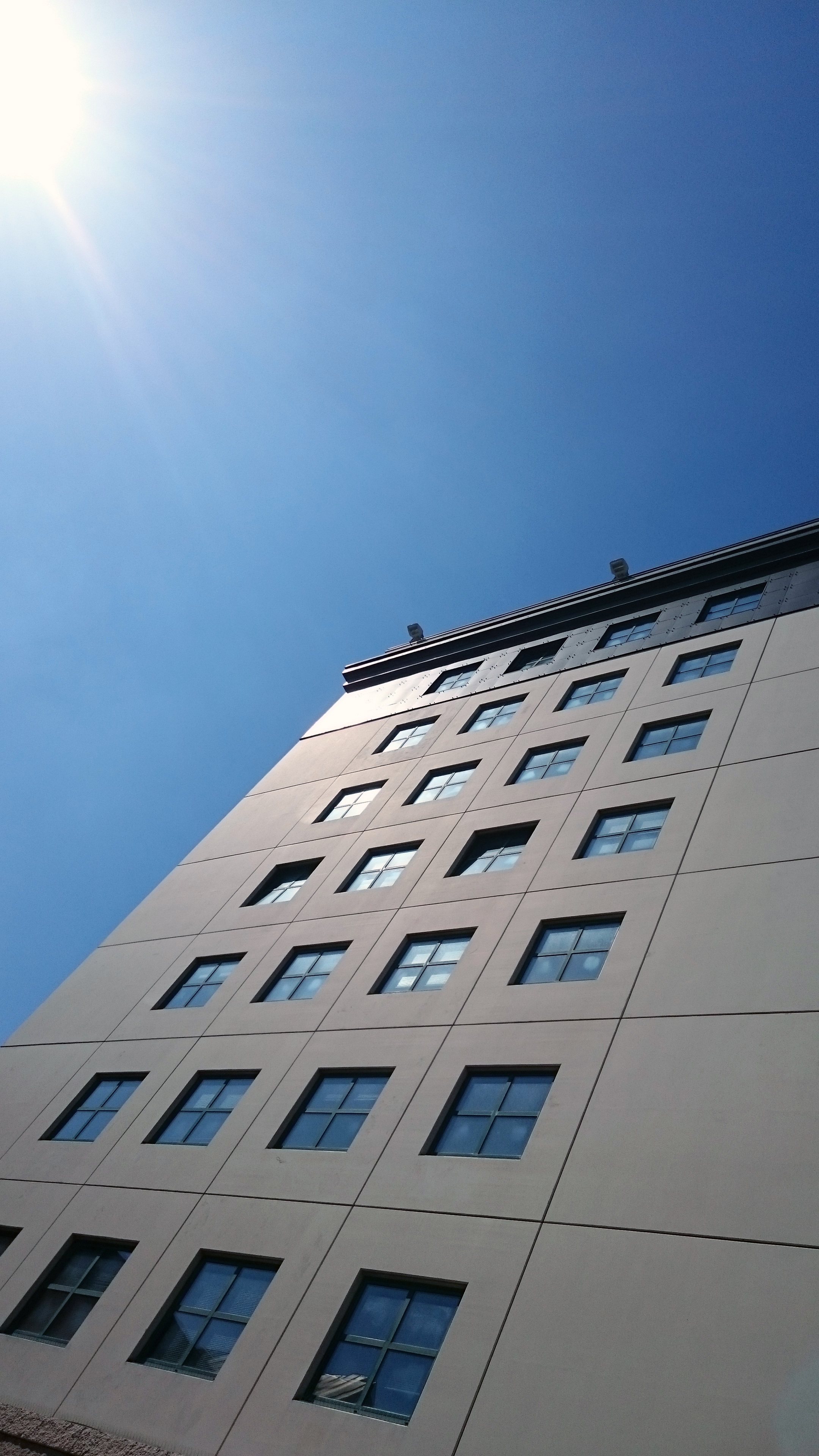 city, in a row, window, clear sky, low angle view, architecture, sky, no people, city life, built structure, apartment, day, piazza del bacio, building, Phone HD Wallpaper