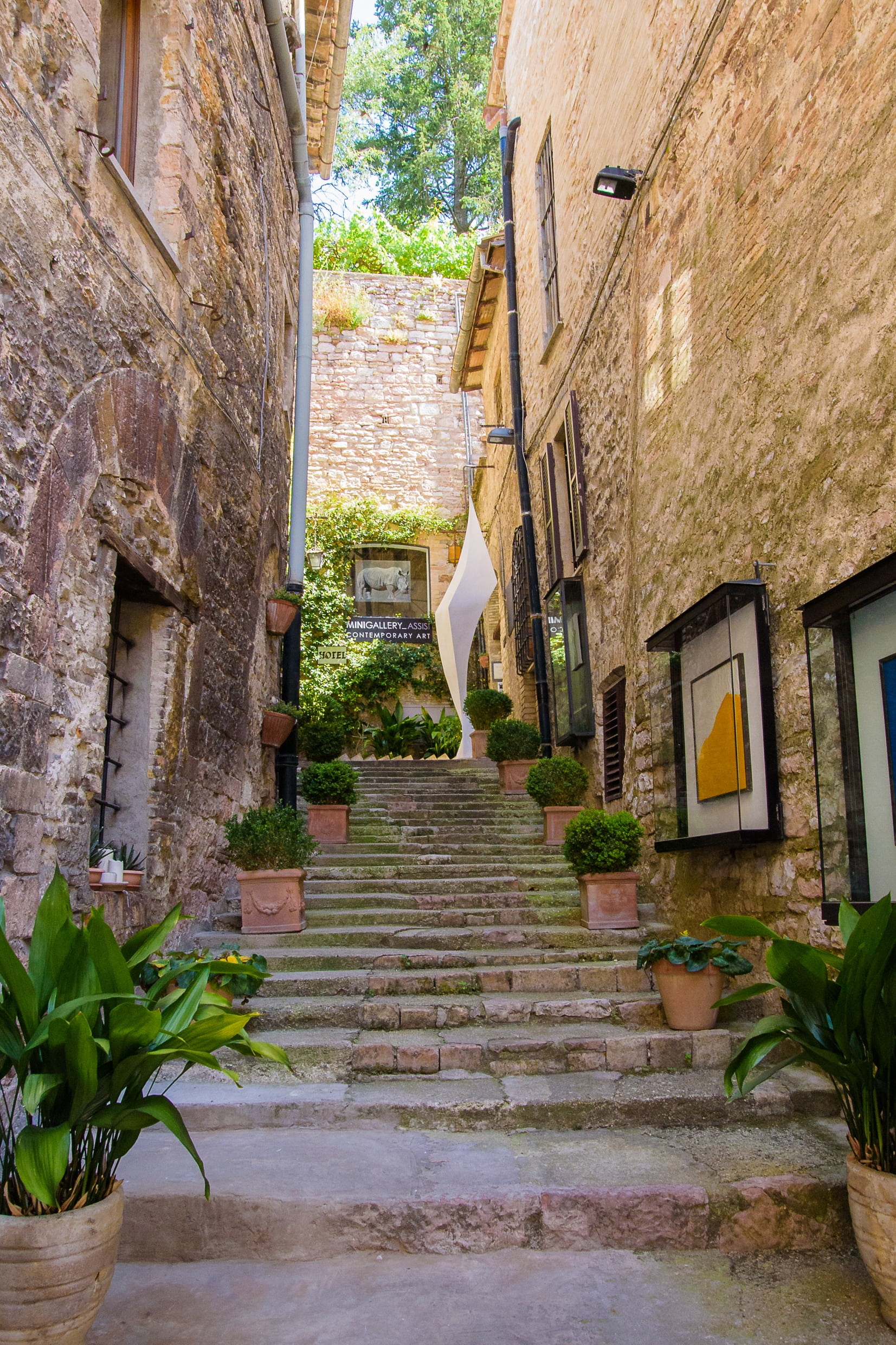 europe, architecture, day, residential district, outdoors, house, plant, monastery, low angle view, street, old, staircase, stairs, medieval, built structure, Phone HD Wallpaper