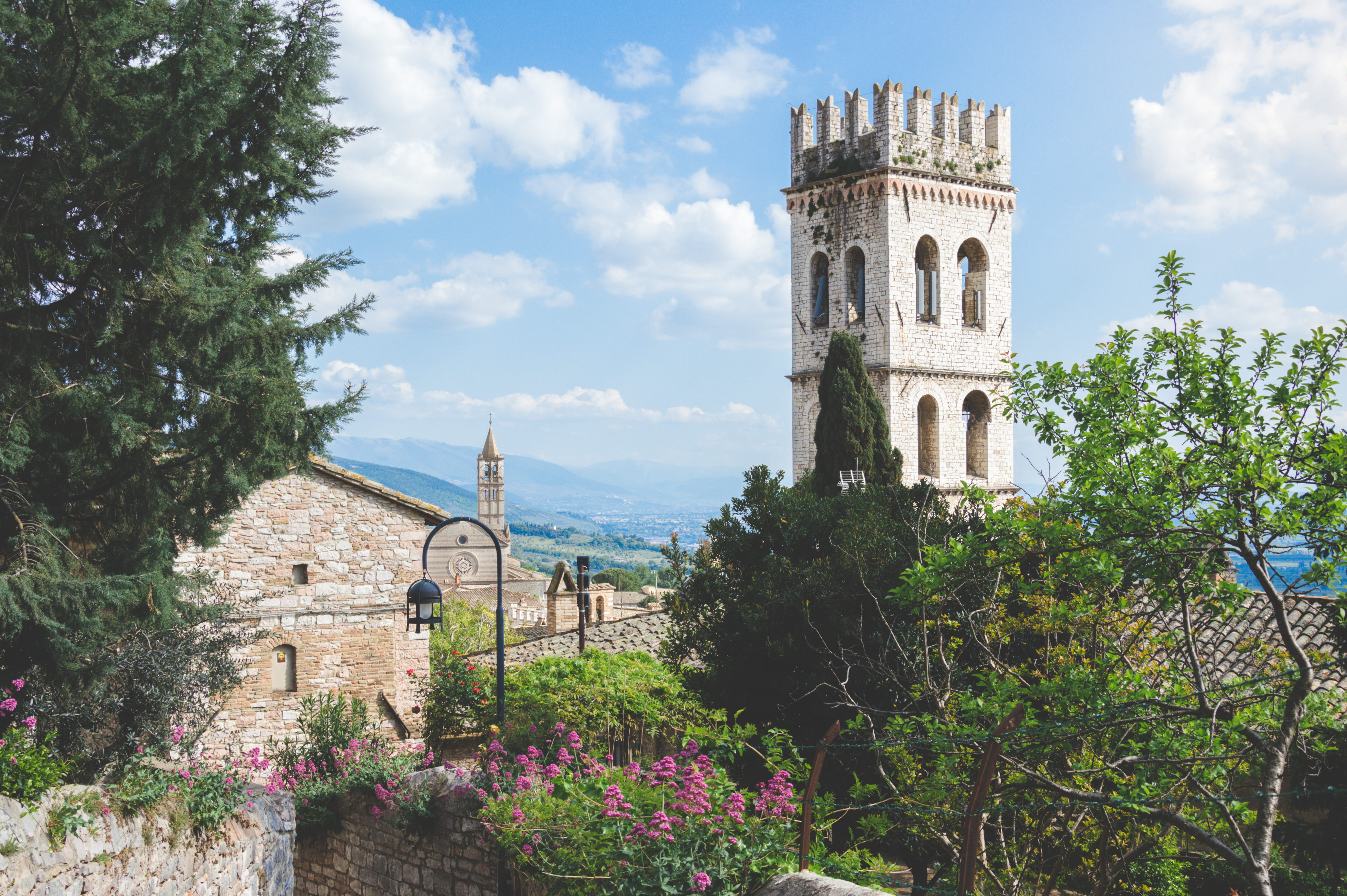 urban, landscape, growth, no people, cloud - sky, built structure, travel, italy, sky, nature, spirituality, 5K, religion, ancient civilization, tree, HD Wallpaper