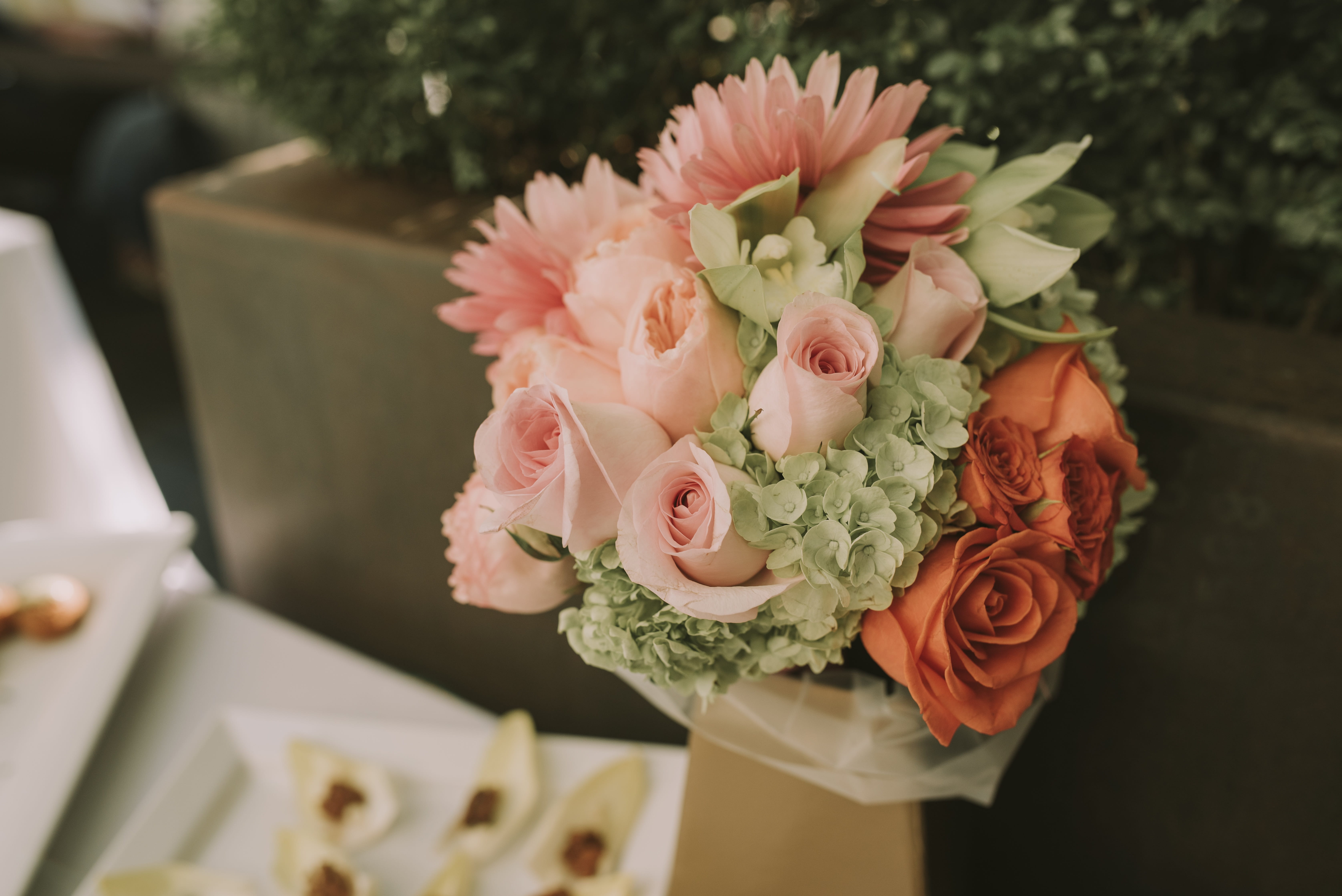 floristry, flowering plant, celebration, 5K, wedding ceremony, inflorescence, love, pink, beauty in nature, freshness, white, flora, fragility, petal, HD Wallpaper