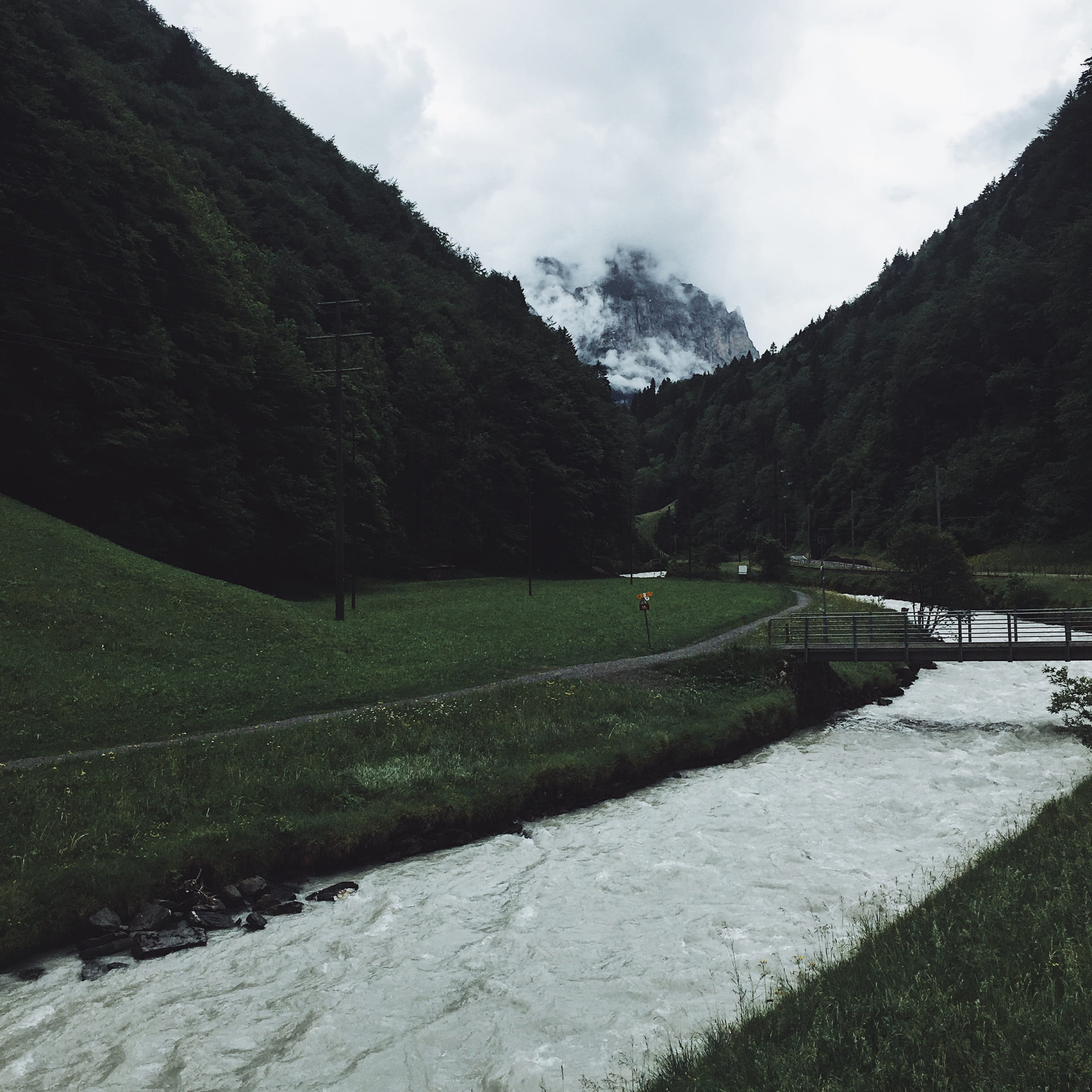 outdoors, trees, green color, mountains, lauterbrunnen, mountainlife, scenics - nature, landscape, land, mountain, wengen, 1080P, non-urban scene, sky, Phone HD Wallpaper