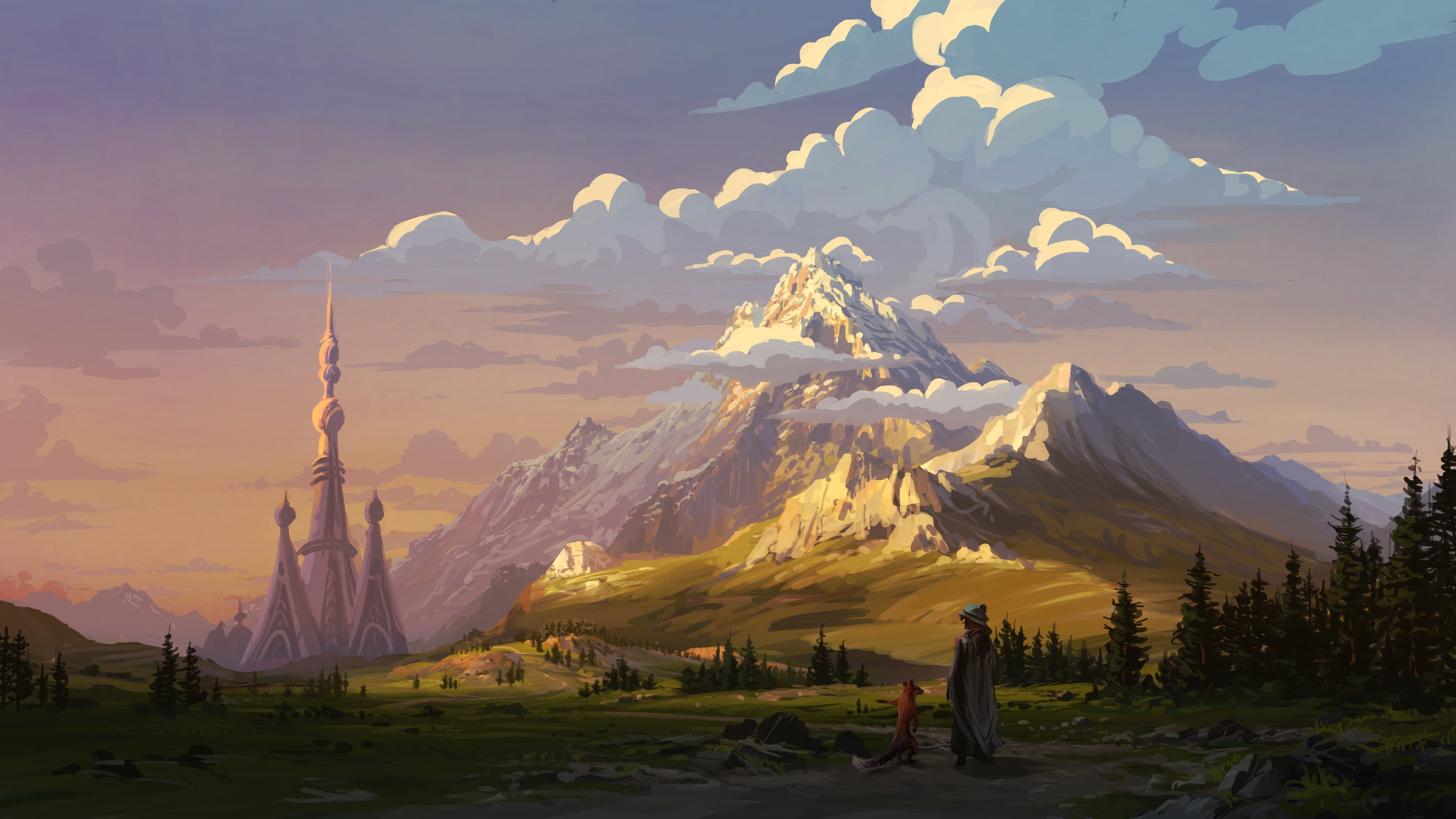 Philipp A. Ulrich, digital art, 4K, landscape, HD Wallpaper