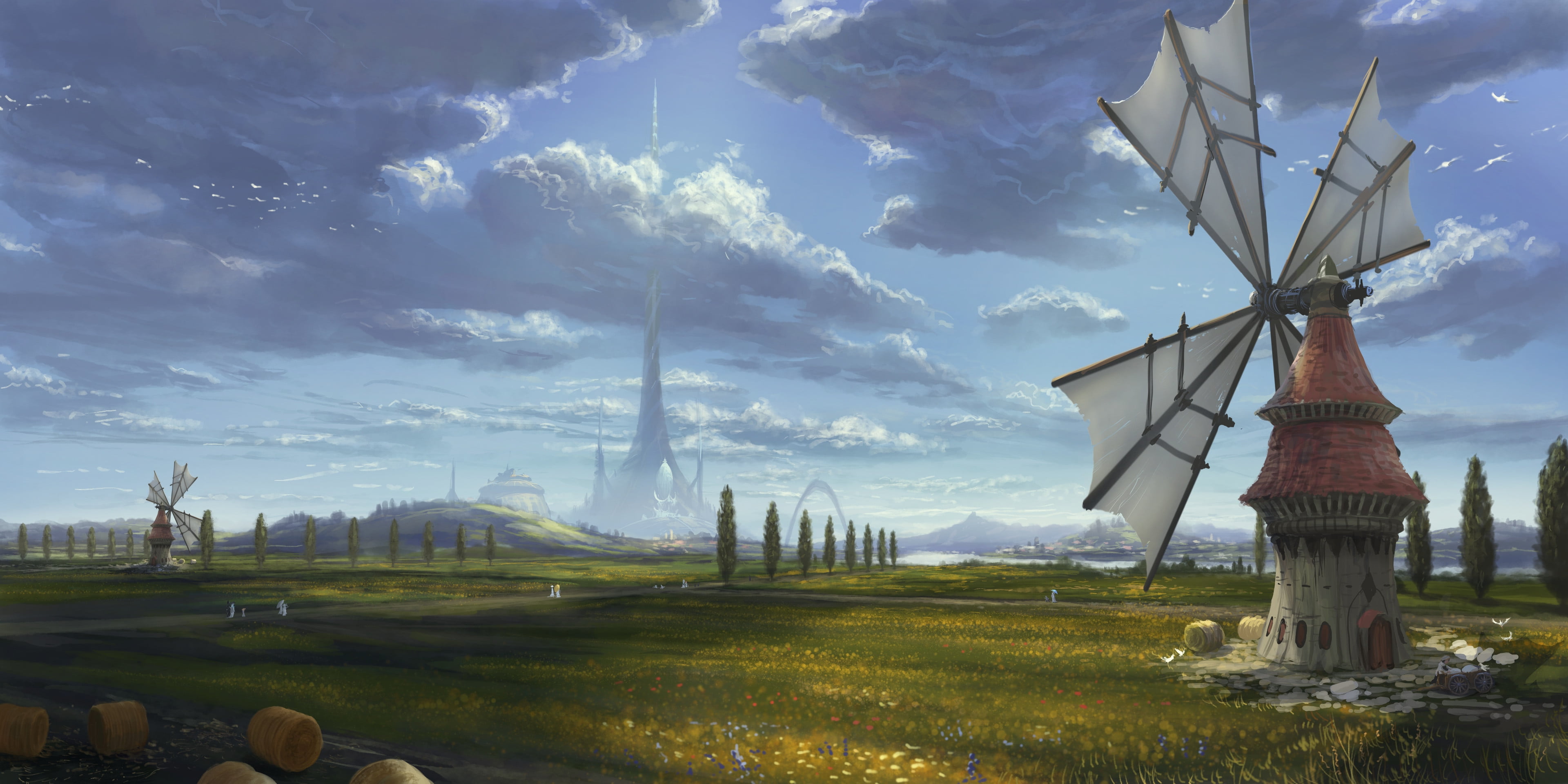 landscape, digital art, 4K, Philipp A. Ulrich, HD Wallpaper