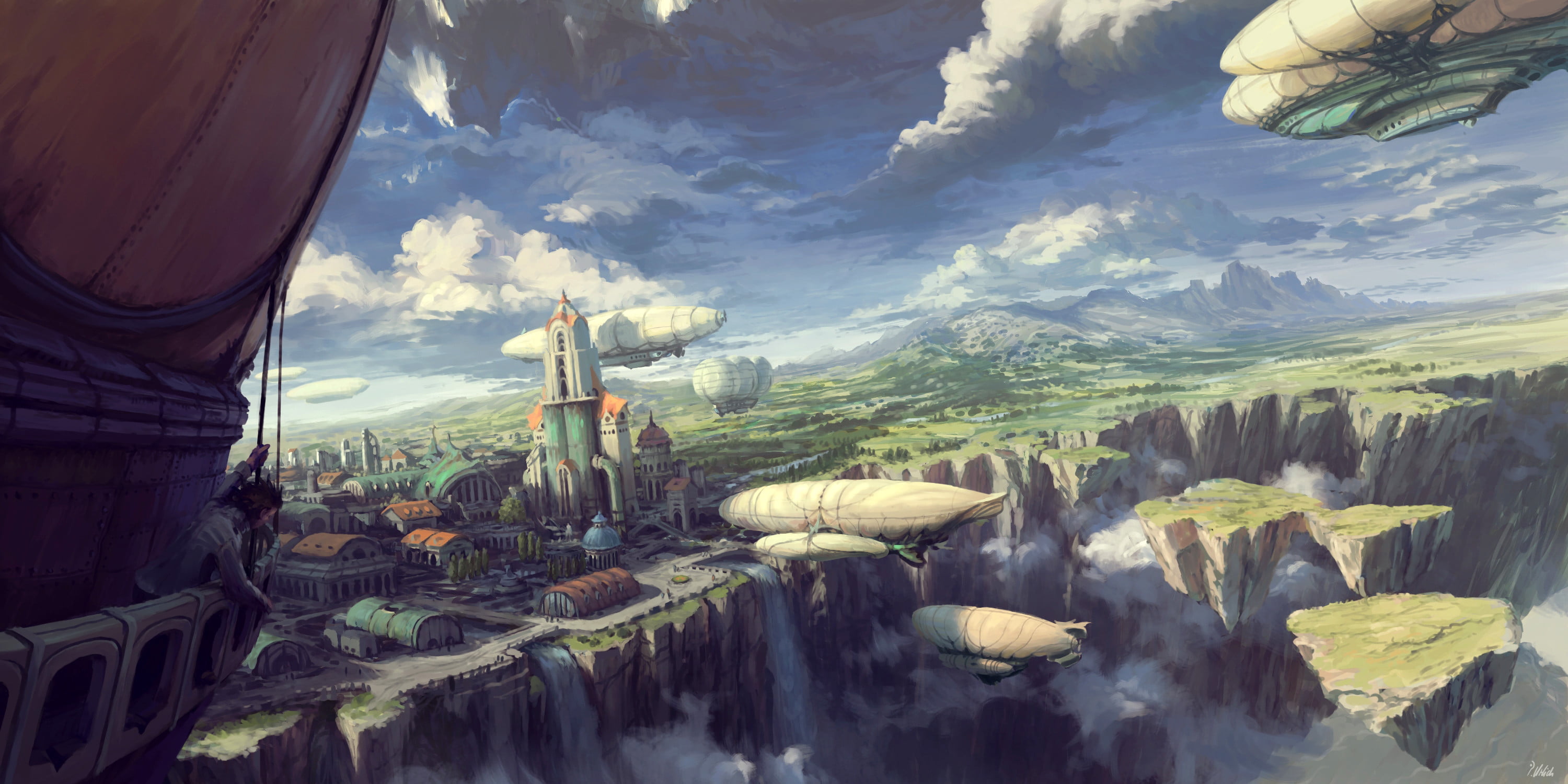 digital art, landscape, 2K, Philipp A. Ulrich, HD Wallpaper