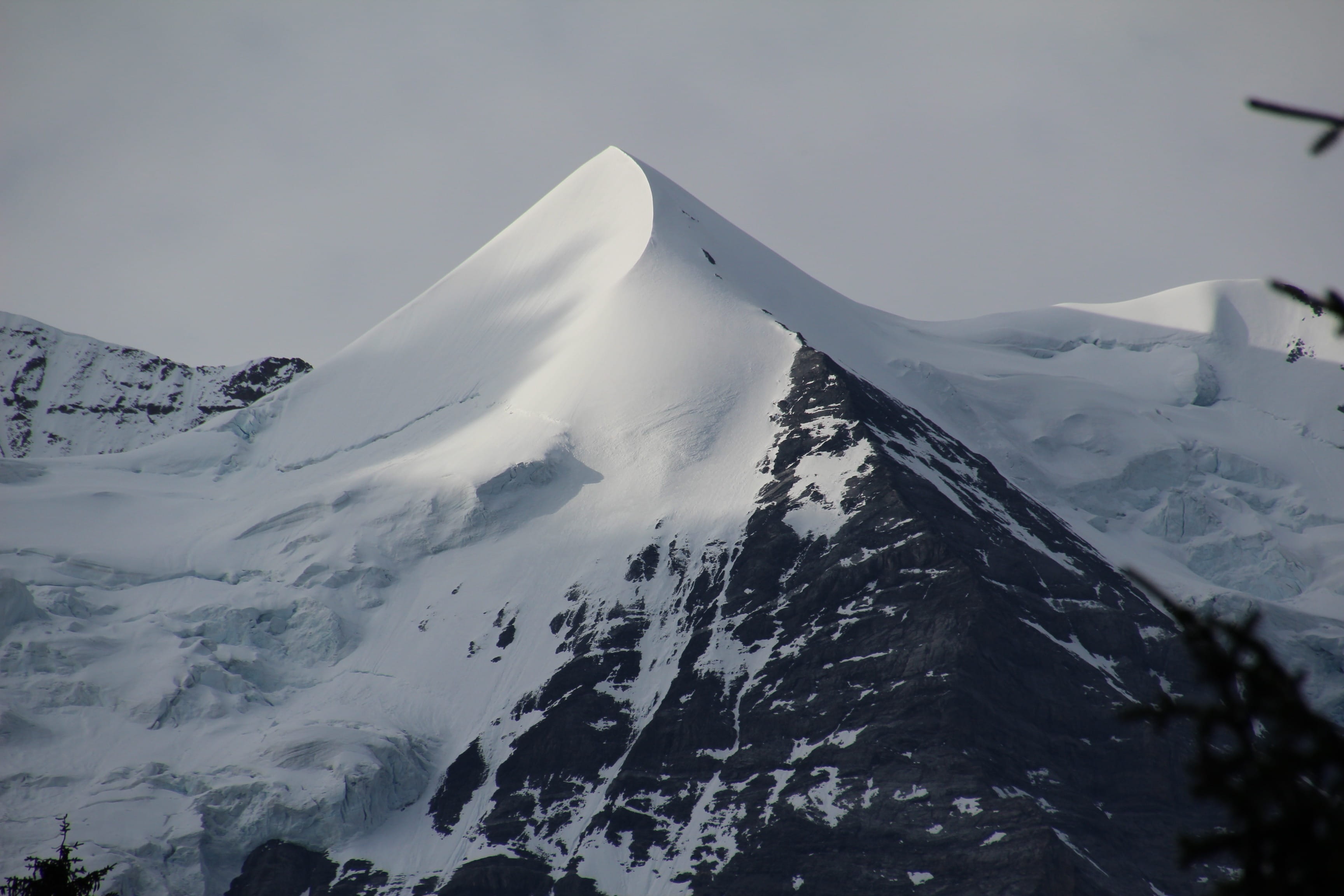 Snow, nature, mountain peak, non-urban scene, winter, formation, outdoors, beauty in nature, scenics - nature, environment, snowcapped mountain, sky, landscape, HD Wallpaper