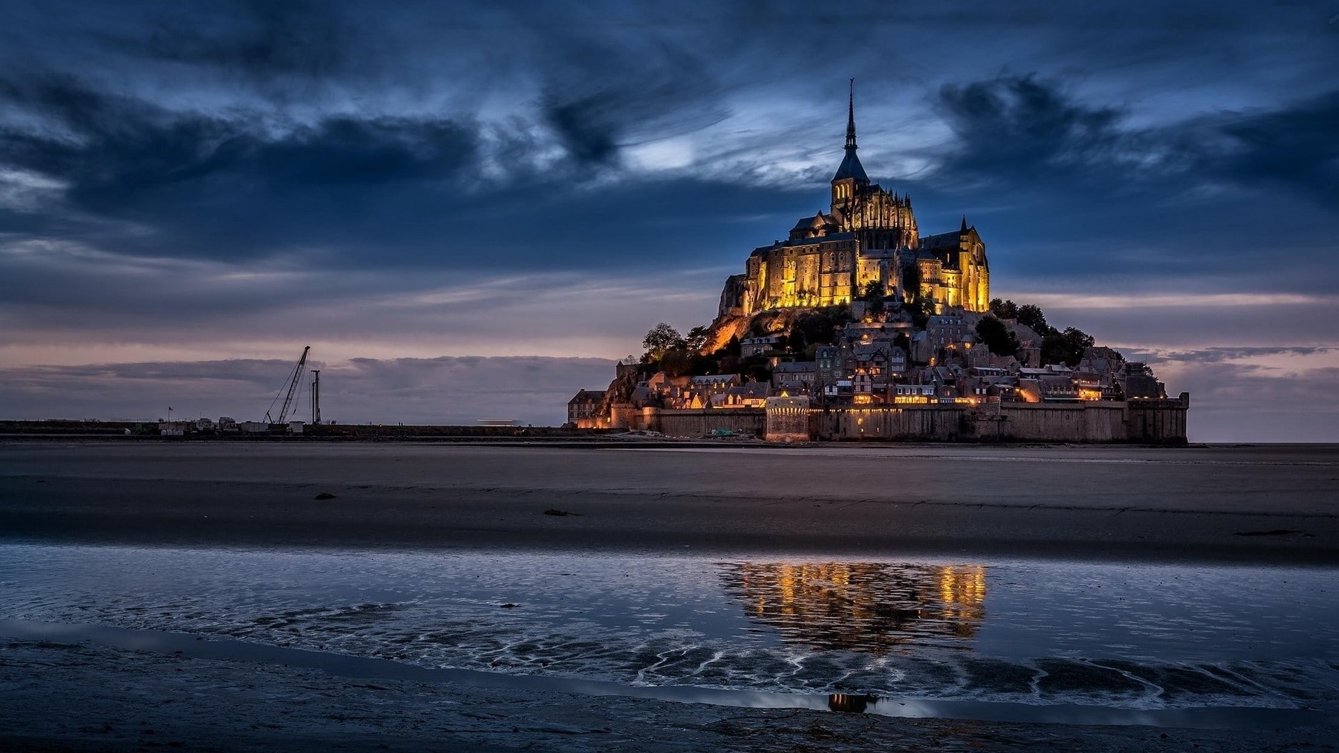 Mont Saint-Michel, 1080P, HD Wallpaper
