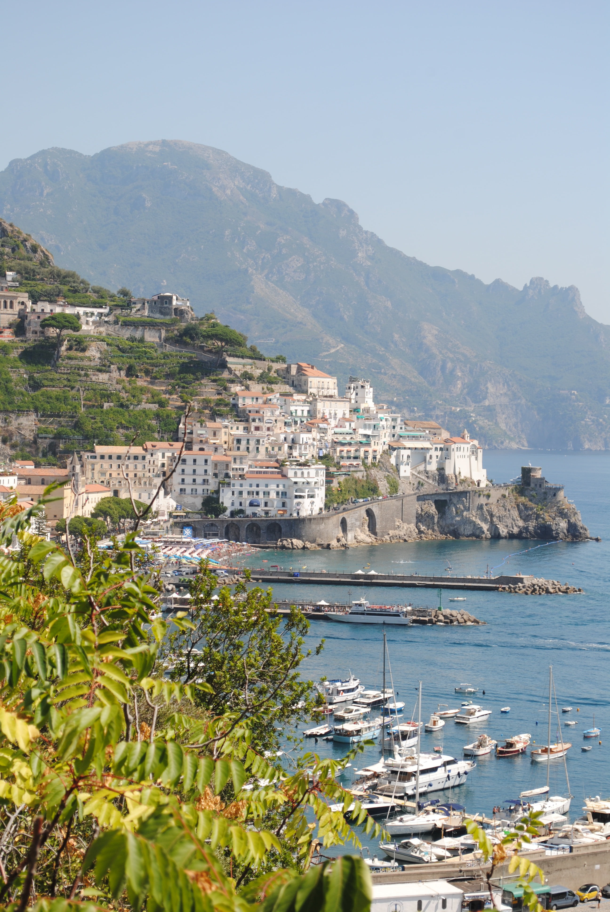 travel, leisure, summer, landscape, sea, italy, panorama, view, architecture, 4K, built structure, holiday, scenics - nature, sky, city, seaside, tourism, Phone HD Wallpaper