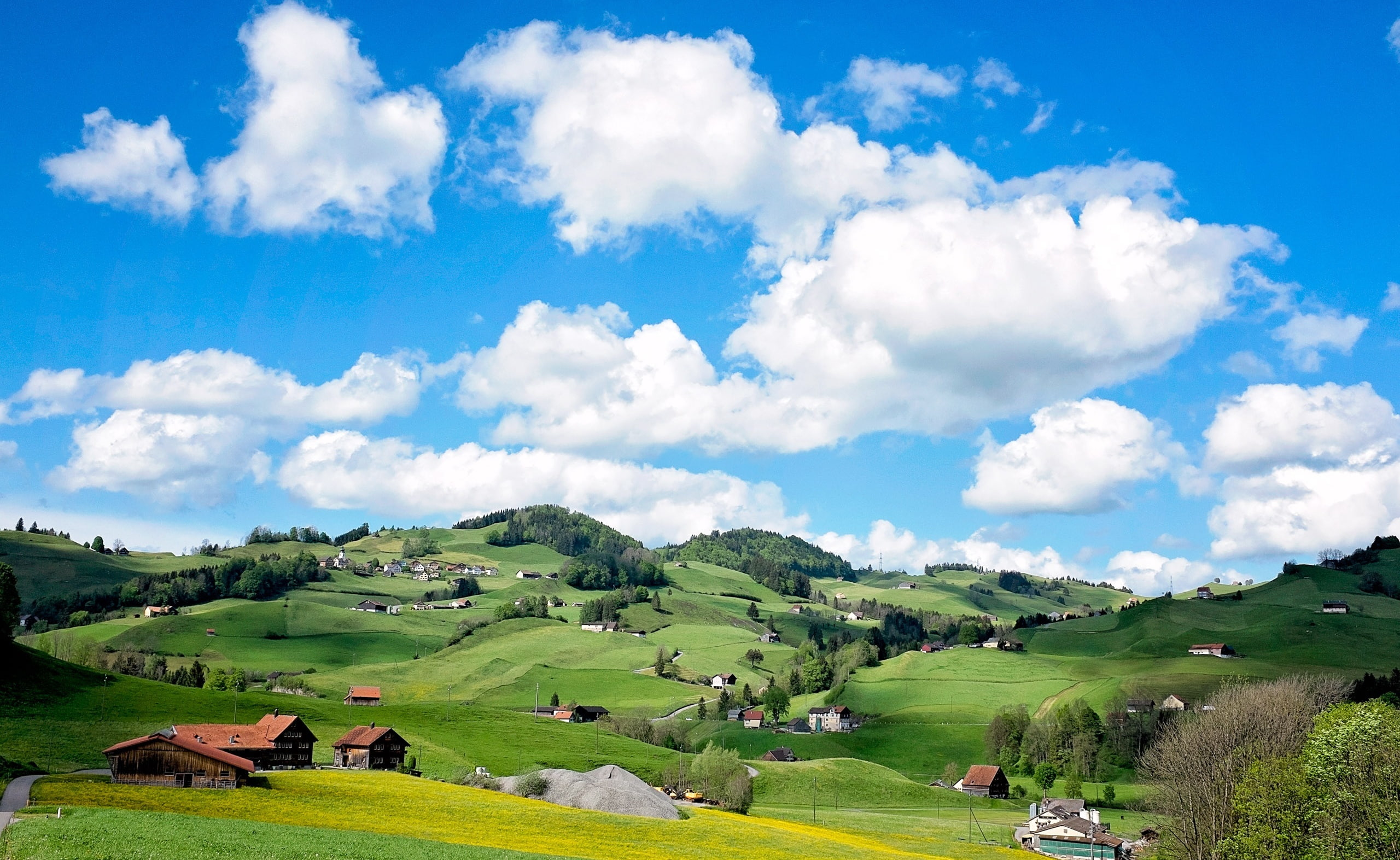 plant, rural scene, Fuji, tranquil scene, x100s, tranquility, fujifilm, day, land, wasserauen, Cloud, Green, scenics - nature, Switzerland, non-urban scene, HD Wallpaper