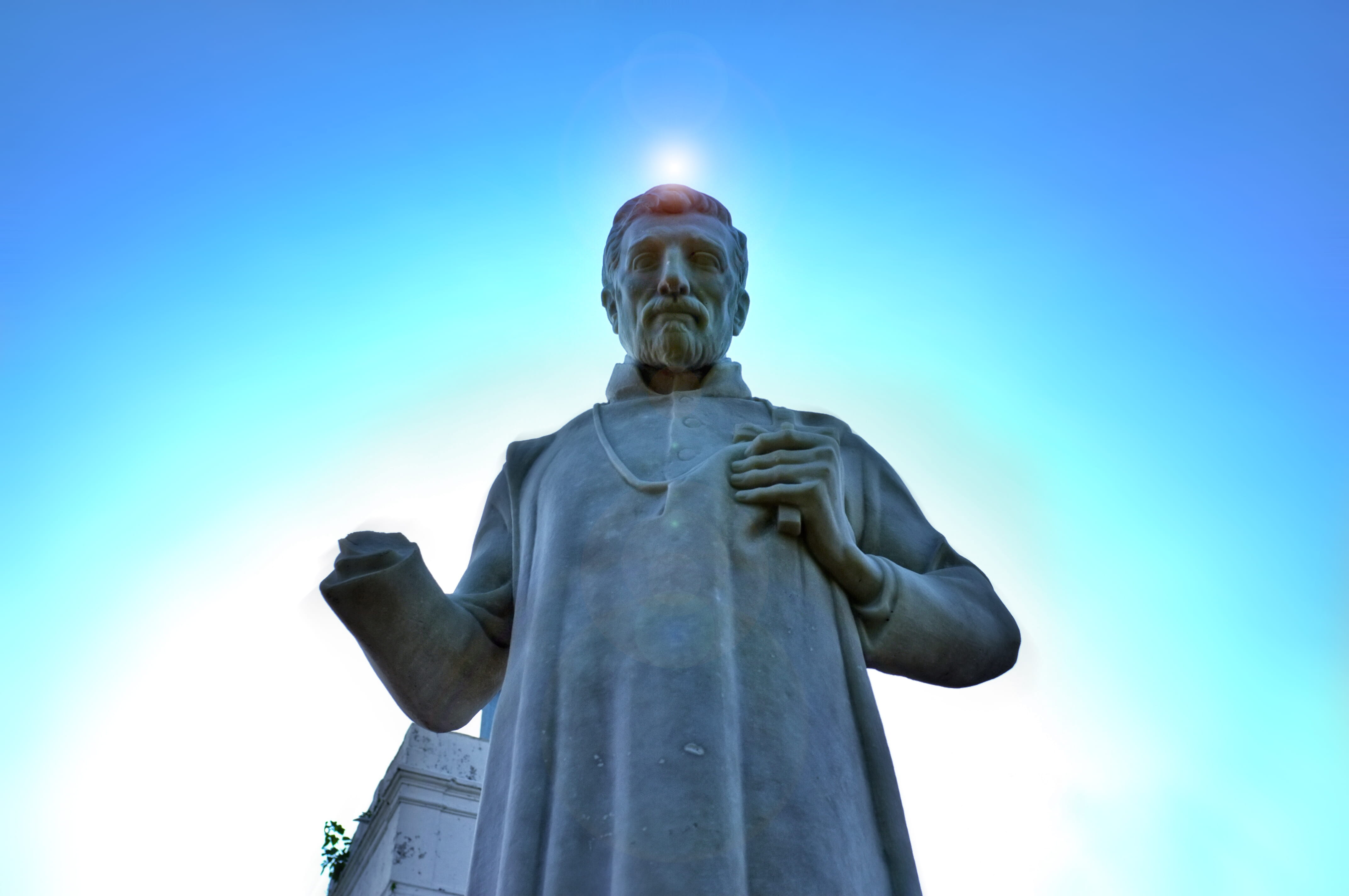 creativity, fujifilm, clear sky, sky, craft, 4K, sculpture, x100, male likeness, religion, fine art statue, human representation, spirituality, tour, architecture, HD Wallpaper