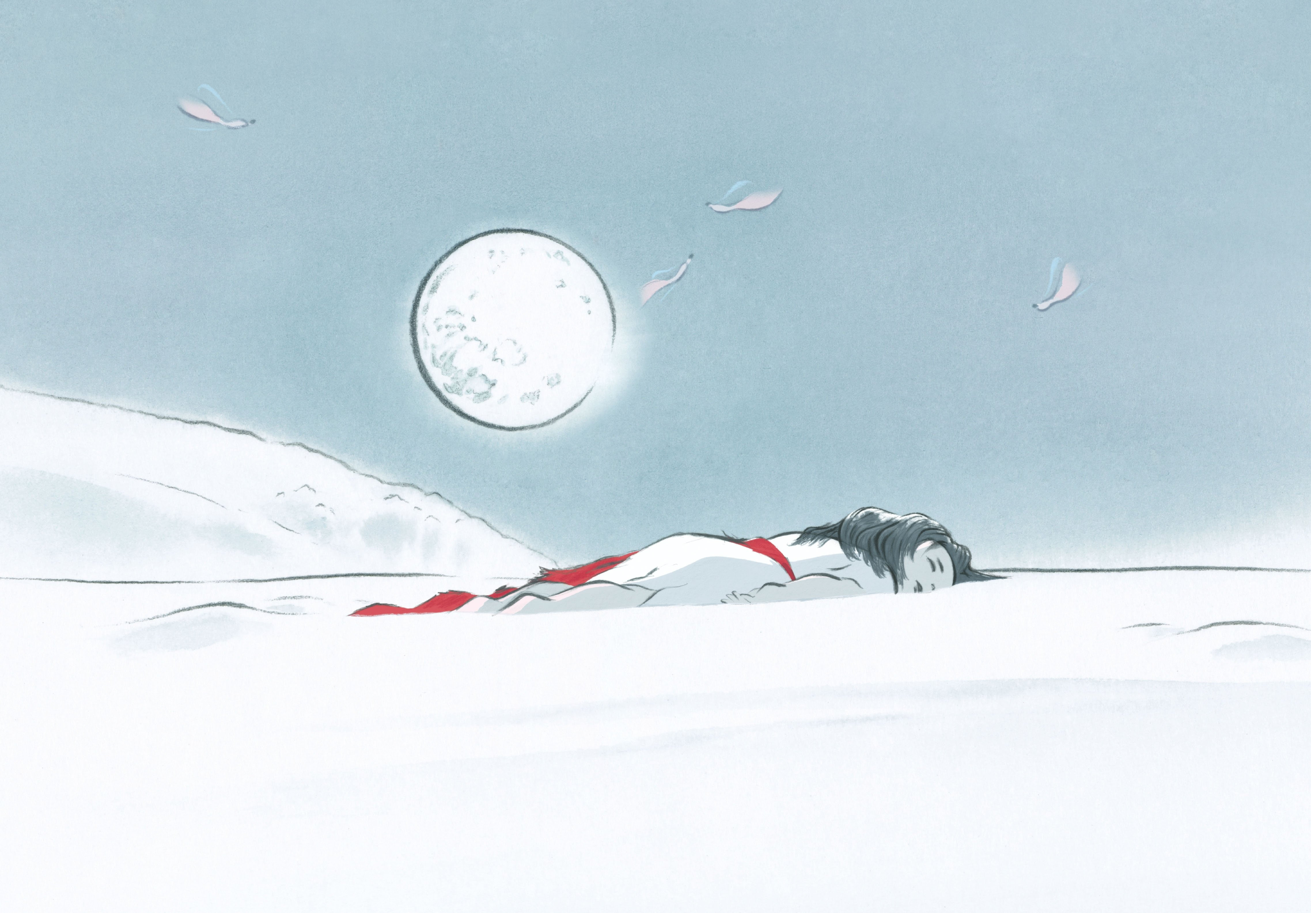 4K, fantasy, monogatari, princess, asian, cartoon, drama, animation, kaguya, tale, HD Wallpaper