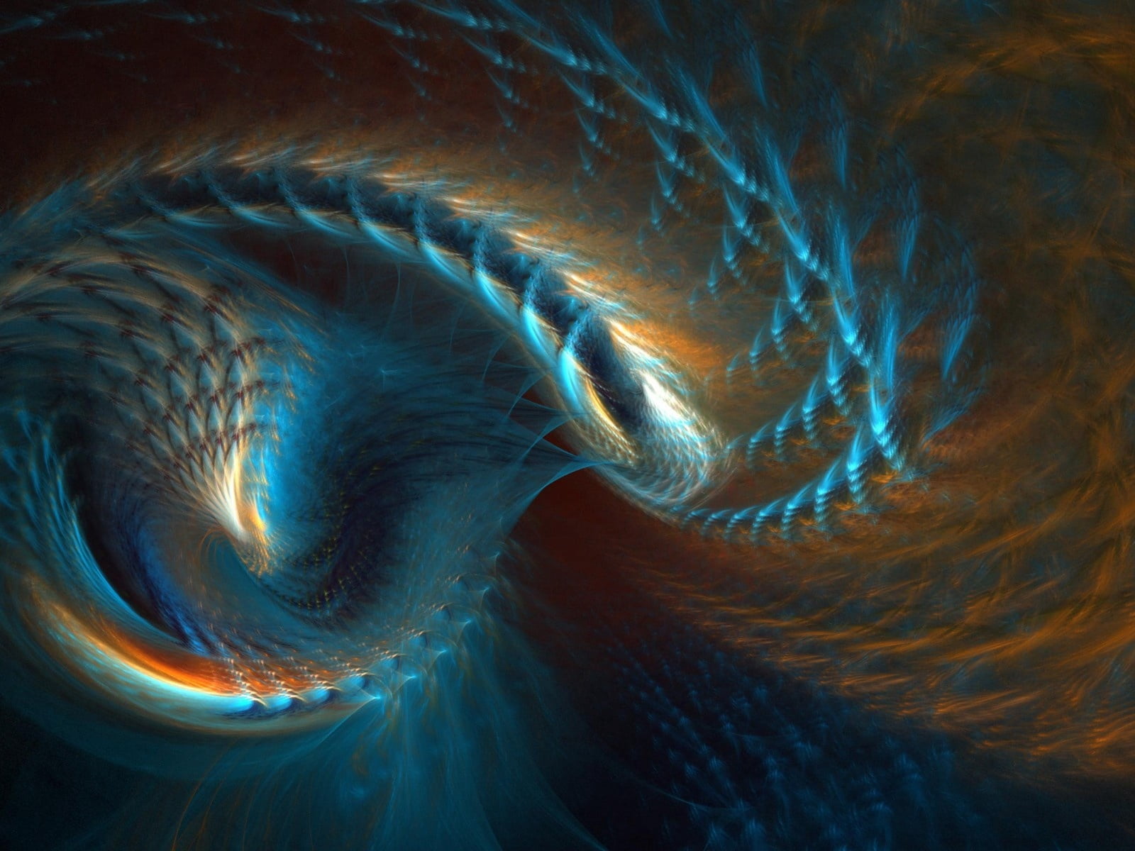 marine, wave Pattern, blurred Motion, spiral, backgrounds, futuristic, illustration, brown, space, striped, 720P, science, design, animals in the wild, HD Wallpaper