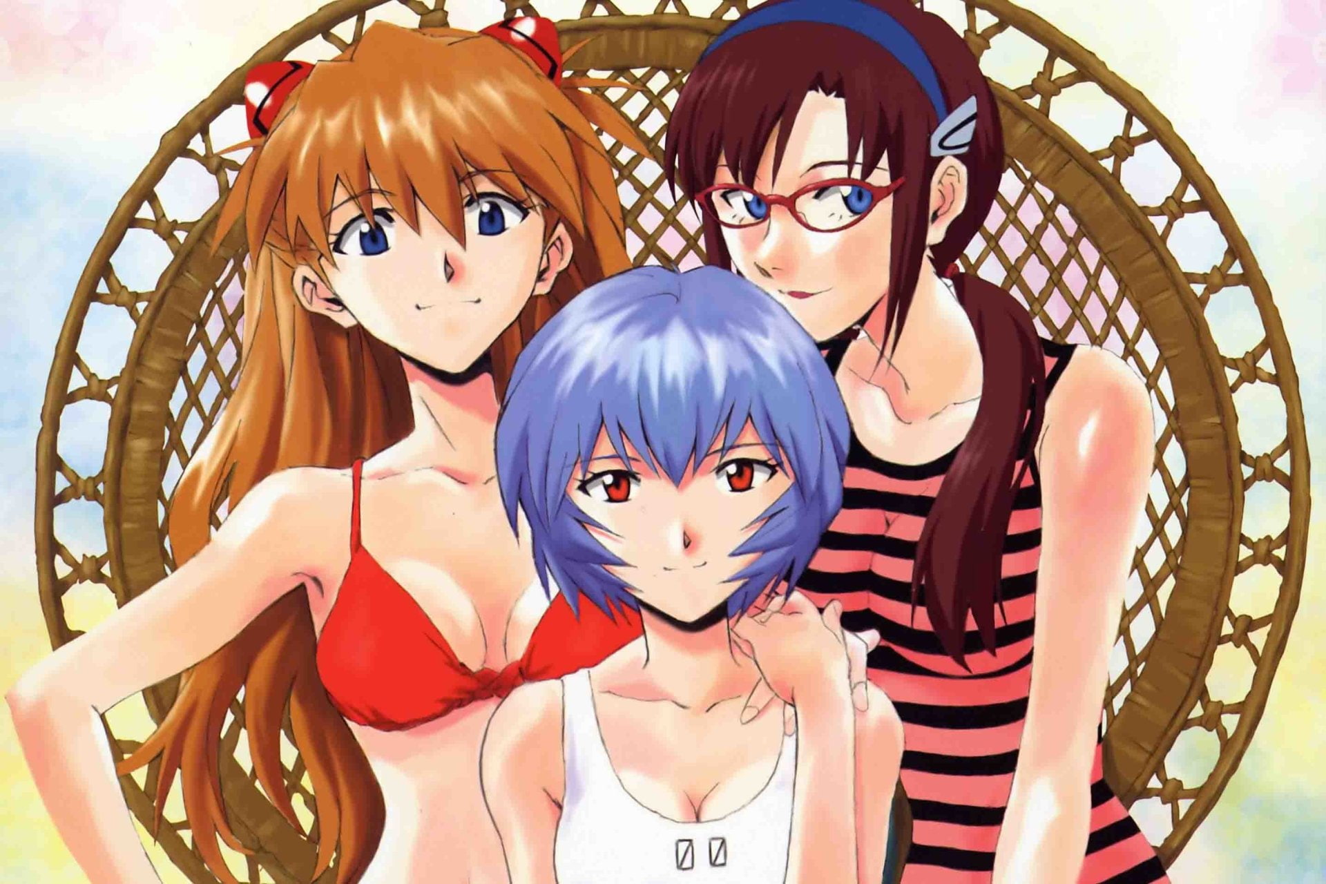 Asuka Langley Sohryu, Evangelion, Evangelion: 2.0 You Can (Not) Advance, 1080P, Rei Ayanami, Mari Makinami Illustrious, HD Wallpaper