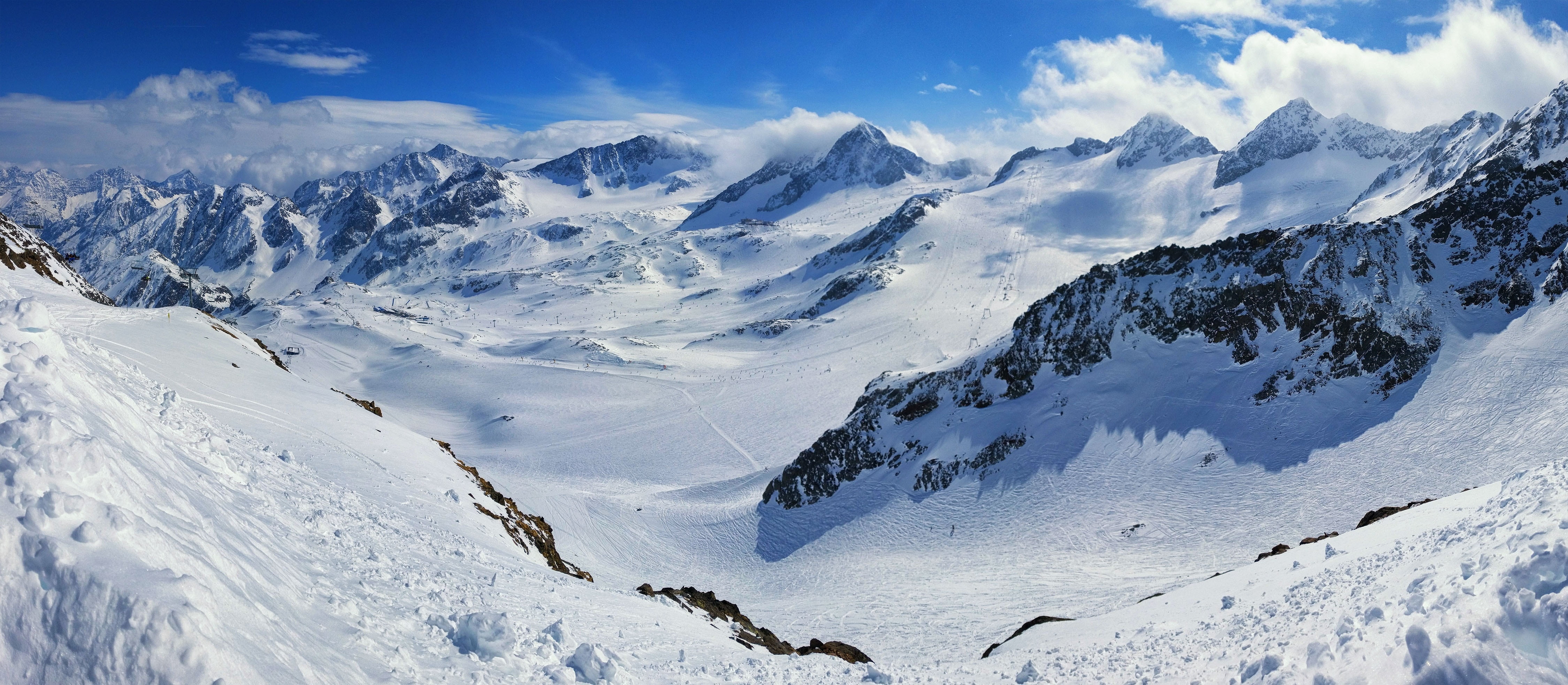 dom, imposing, sunny, wintry, ice, time, environment, sky, day, powder snow, 4K, winter, coniferous tree, dream day, ride, blue, scenics - nature, nature, HD Wallpaper