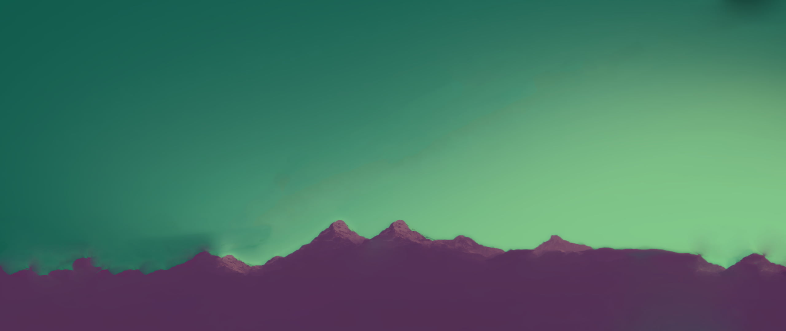 environment, mountains, backgrounds, architecture, pink, travel destinations, mountain, water, mountain peak, range, silhouette, turquoise, simple, sky, HD Wallpaper