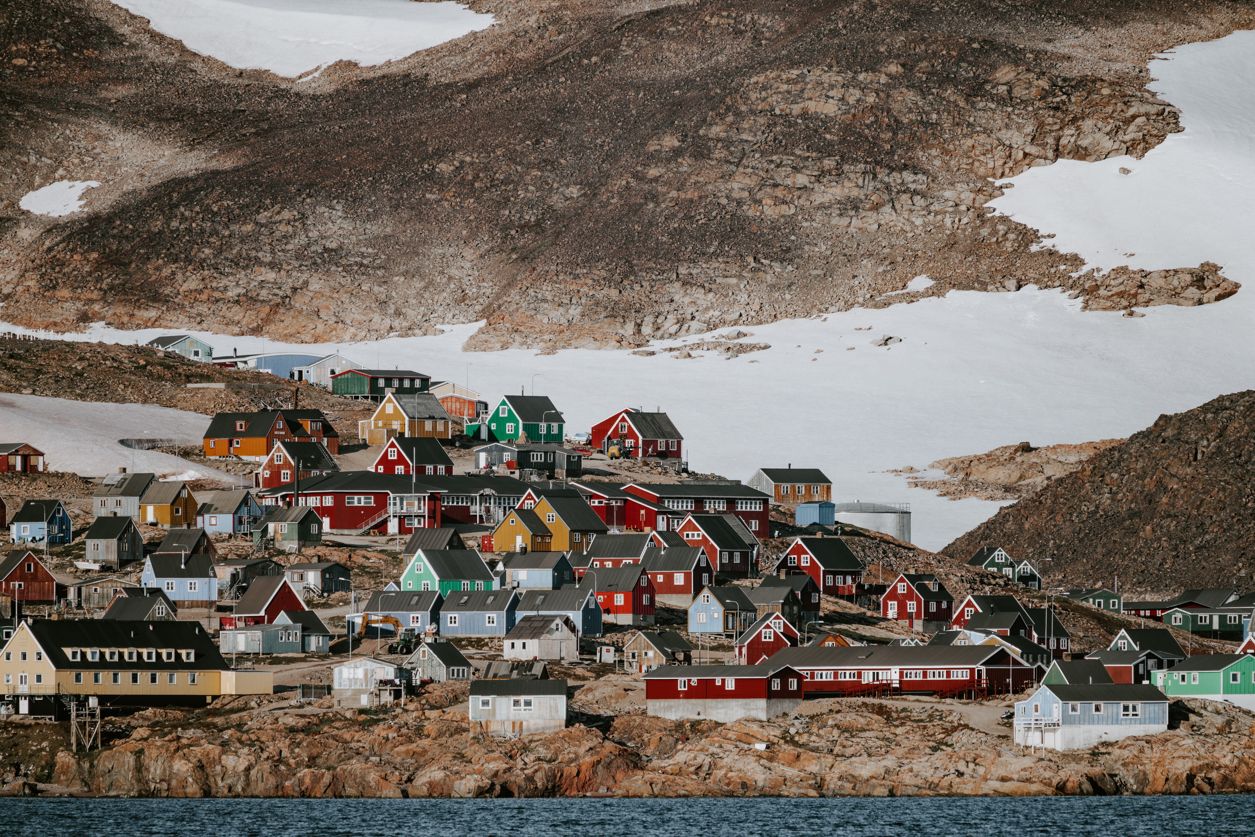 ice, tourism, color, summer, town, arctic, remote, hill, famous Place, greenland, european Alps, winter, scenics, europe, rock - Object, architecture, outdoors, HD Wallpaper