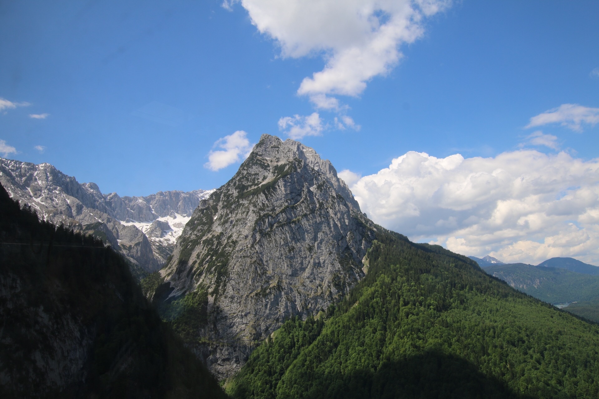 scenics - nature, outdoors, range, mountain, low angle view, nature, munich, landscape, no people, summit, beauty in nature, bavaria, non-urban scene, zugspitze, HD Wallpaper