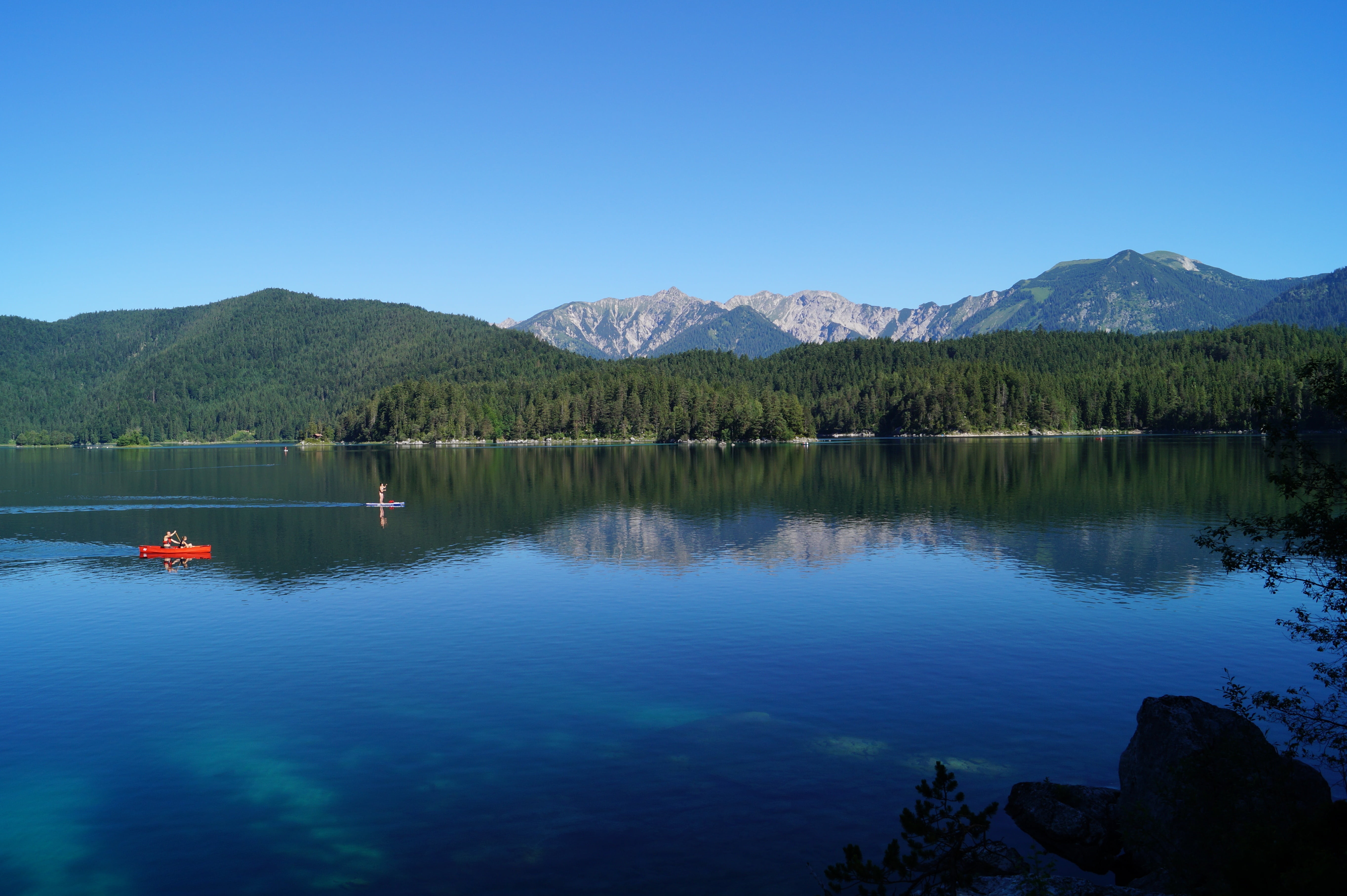 germany, beauty in nature, 5K, mirroring, outdoors, tranquil scene, romantic, bavaria, summer, lake, waters, scenics, forest, no people, water, mountain, HD Wallpaper