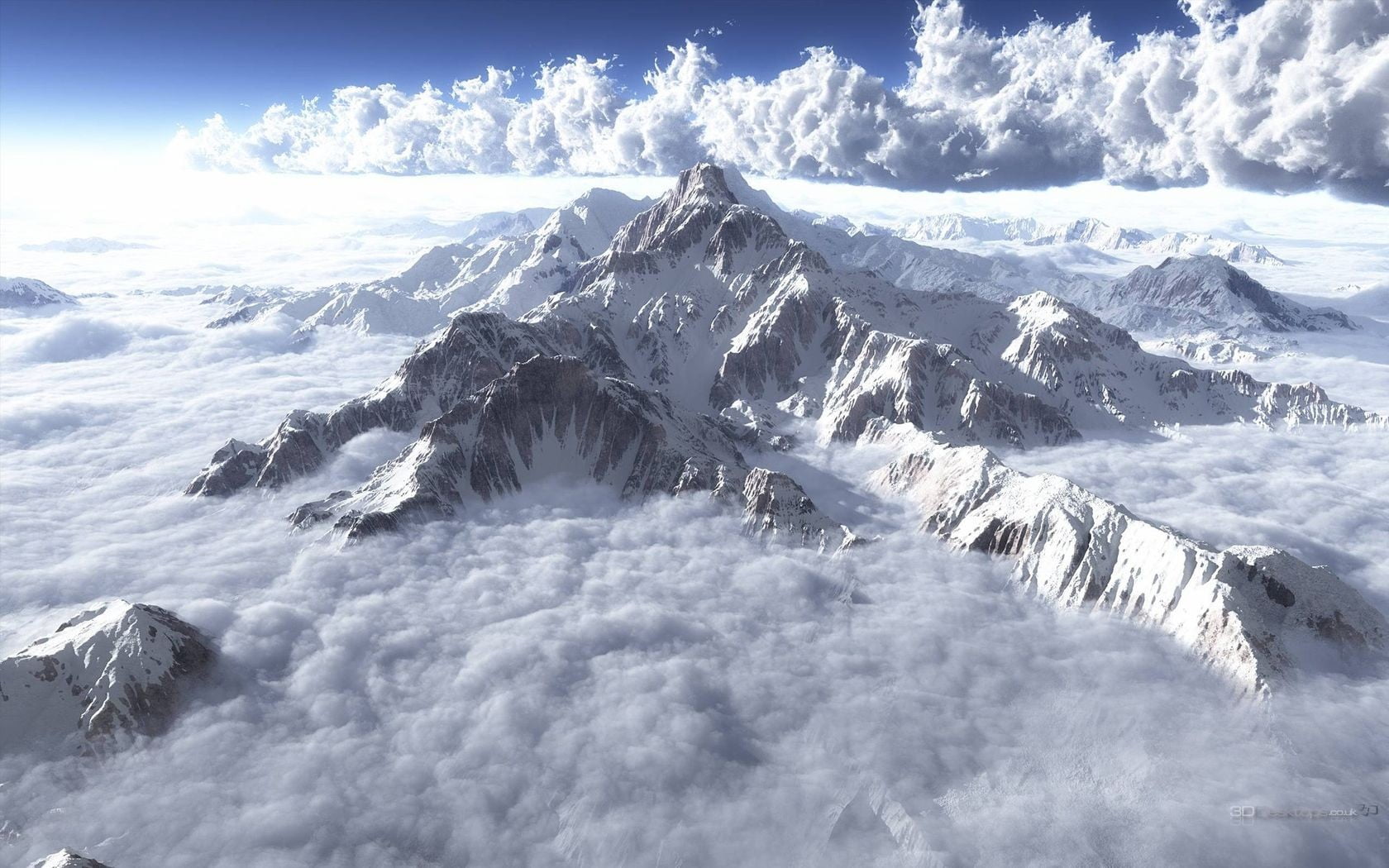 clouds, scenics - nature, cloud - sky, mountain peak, snowy, snowcapped mountain, white, sky, nature, no people, day, 720P, outdoors, snow, tranquil scene, HD Wallpaper