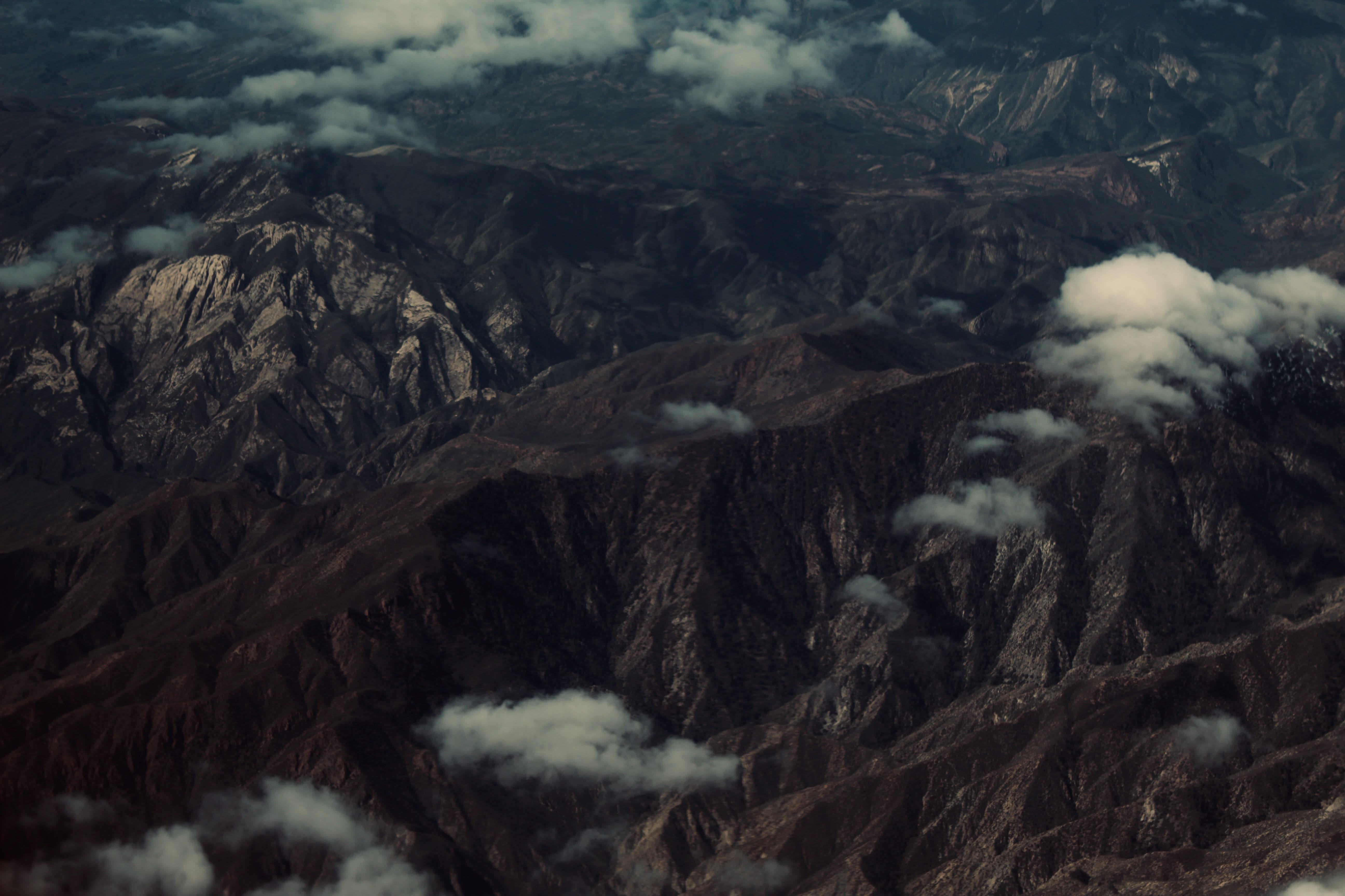 outdoors, imposing, cold temperature, range, tranquility, nature, smoke - physical structure, ridges, aerial, night, high angle view, environment, plant, HD Wallpaper