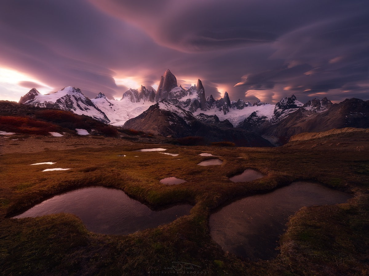 Chile, Fitz Roy, mountain, Snowy Peak, 480P, Patagonia, clouds, HD Wallpaper