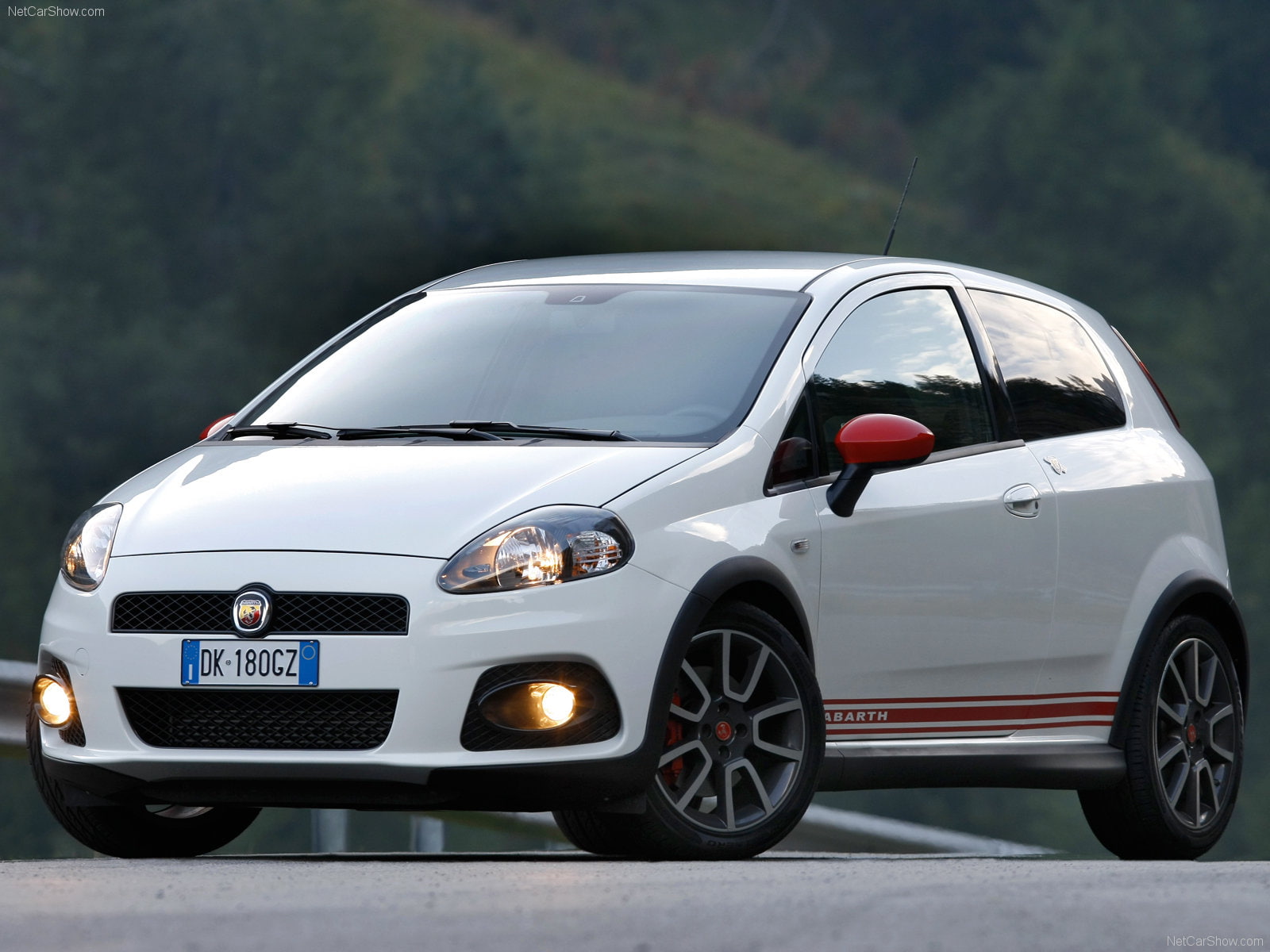 punto, 2008, 720P, grande, abarth, fiat, HD Wallpaper