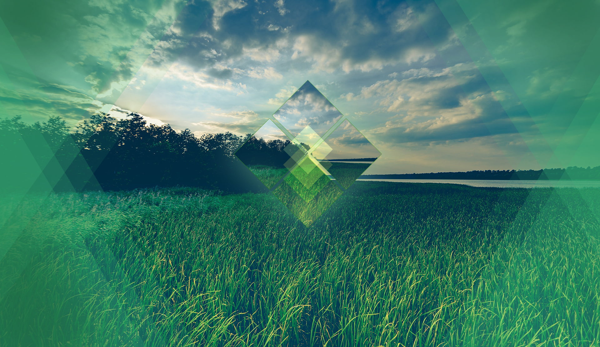 field, green color, plant, scenics - nature, 1080P, land, landscape, outdoors, sky, rural scene, nature, beauty in nature, cloud - sky, architecture, digital composite, HD Wallpaper