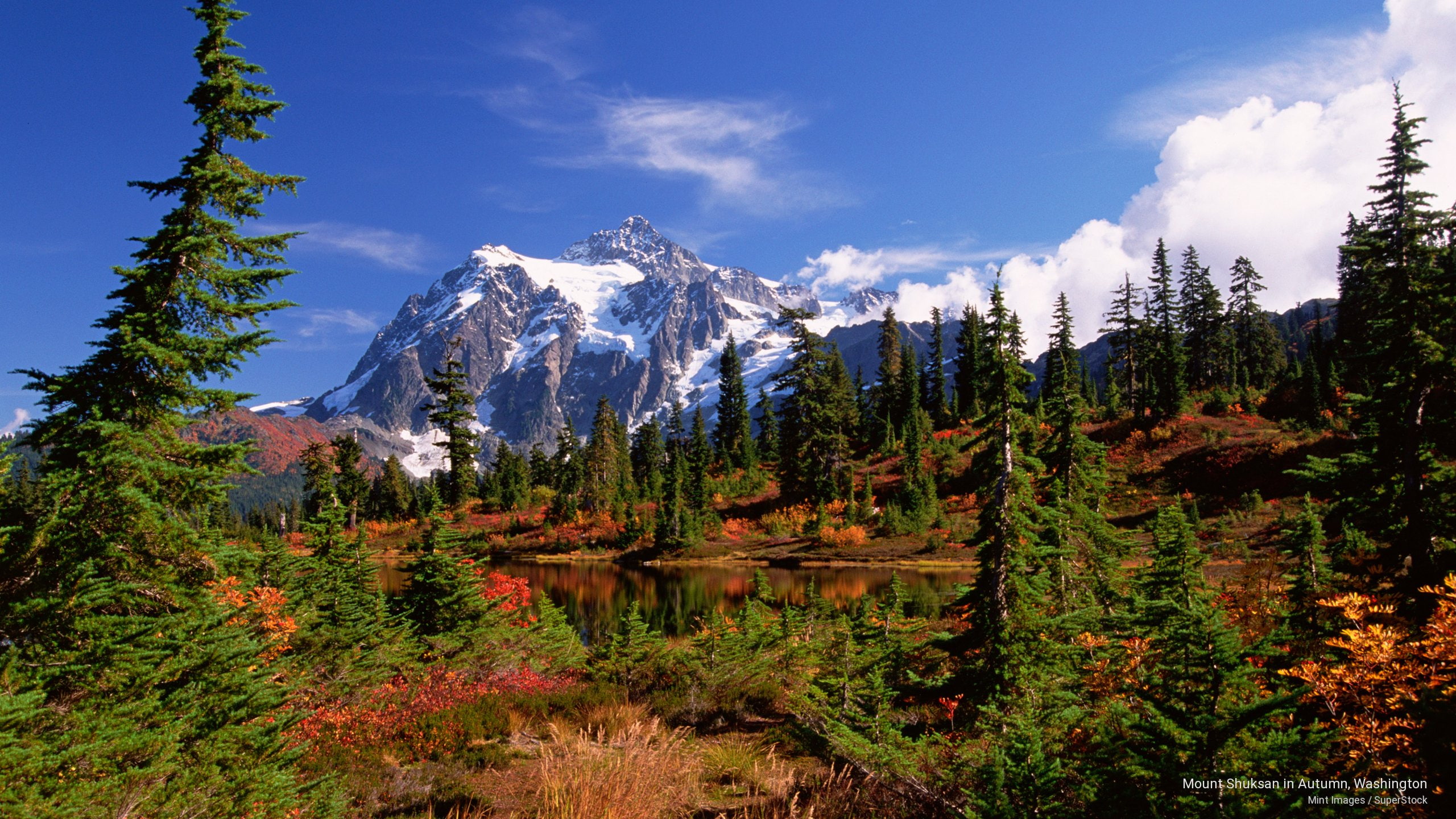 2K, mount, autumn, Mountains, shuksan, washington, HD Wallpaper