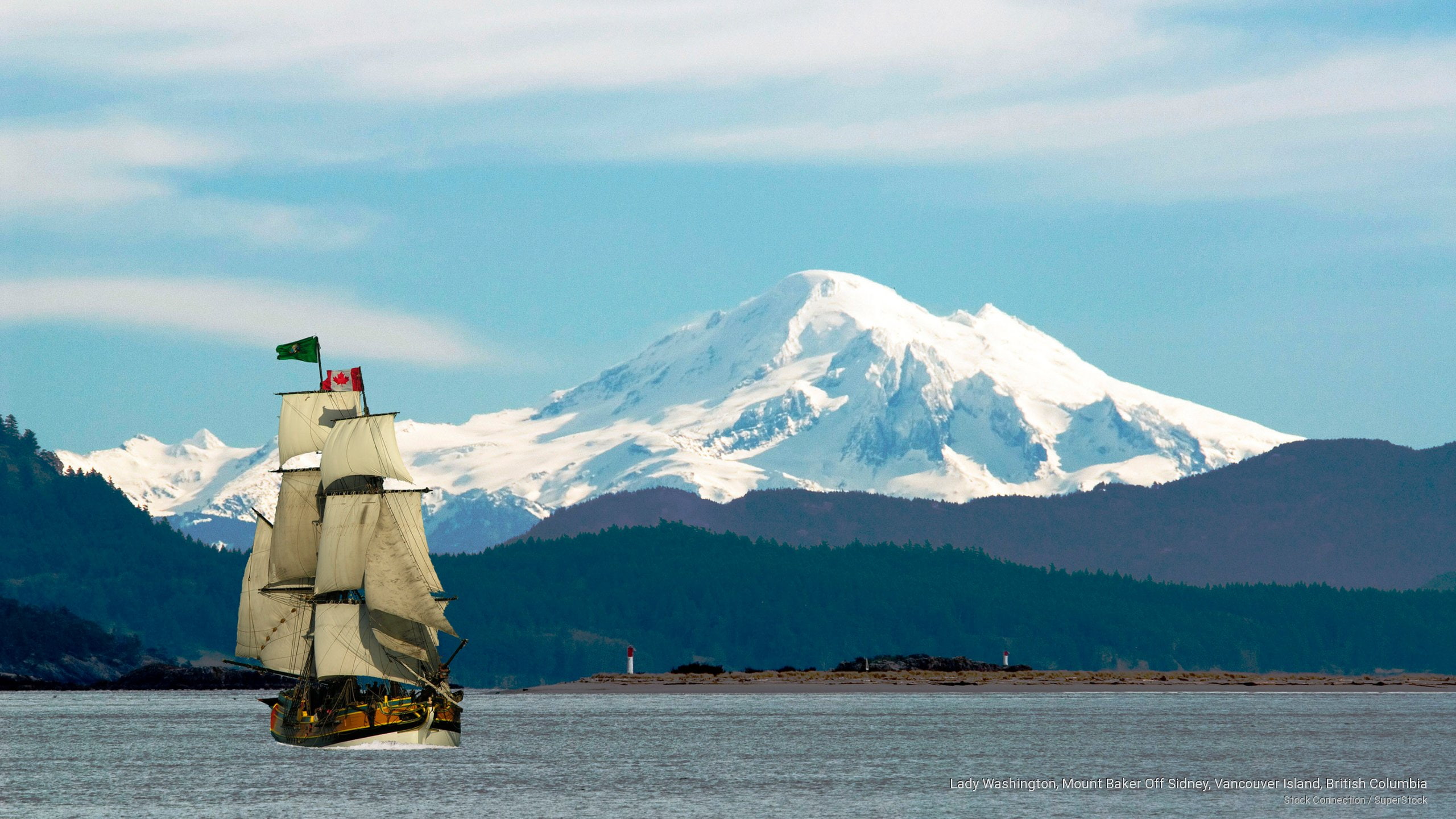 sidney, vancouver, washington, mount, 2K, columbia, british, baker, Transportation, island, lady, HD Wallpaper