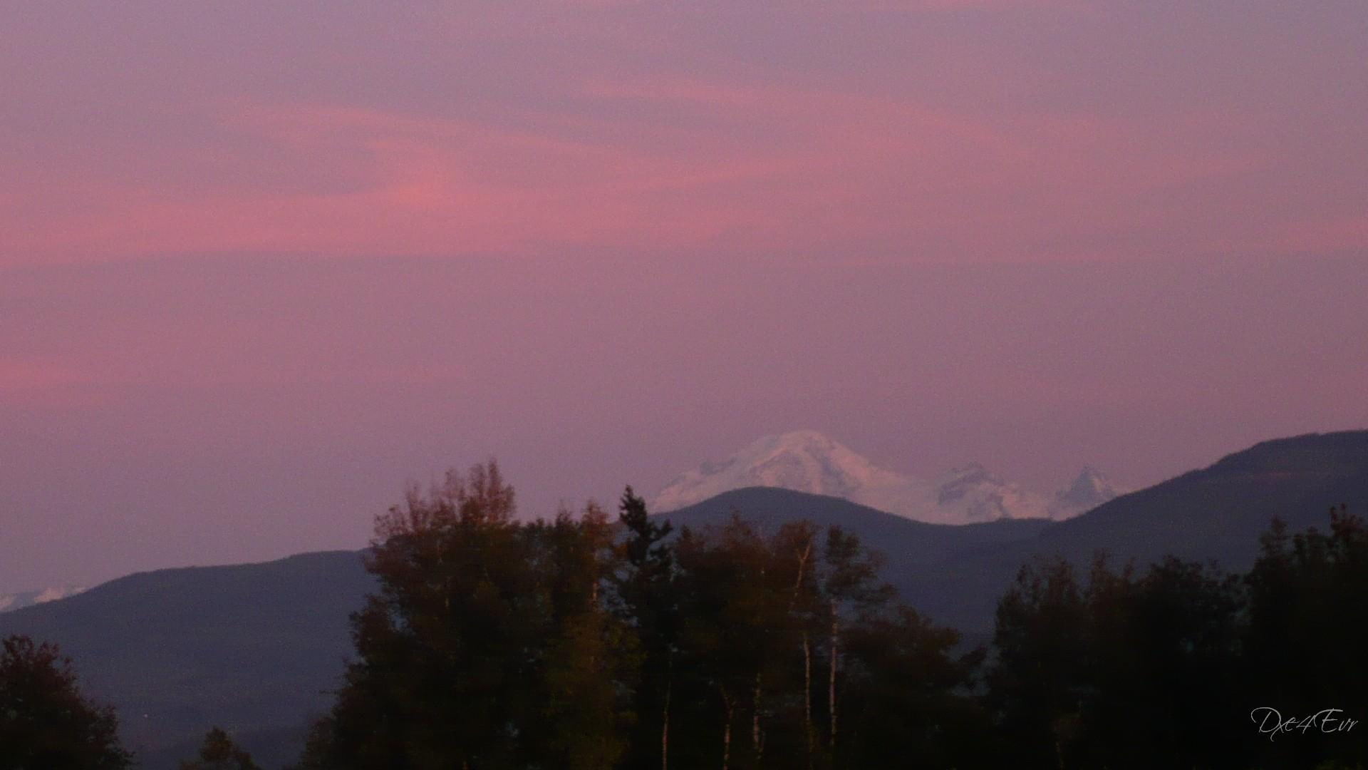 mount, widescreen, mountain, 1080P, washington, baker, 3d and abstract, fall, sunset, HD Wallpaper